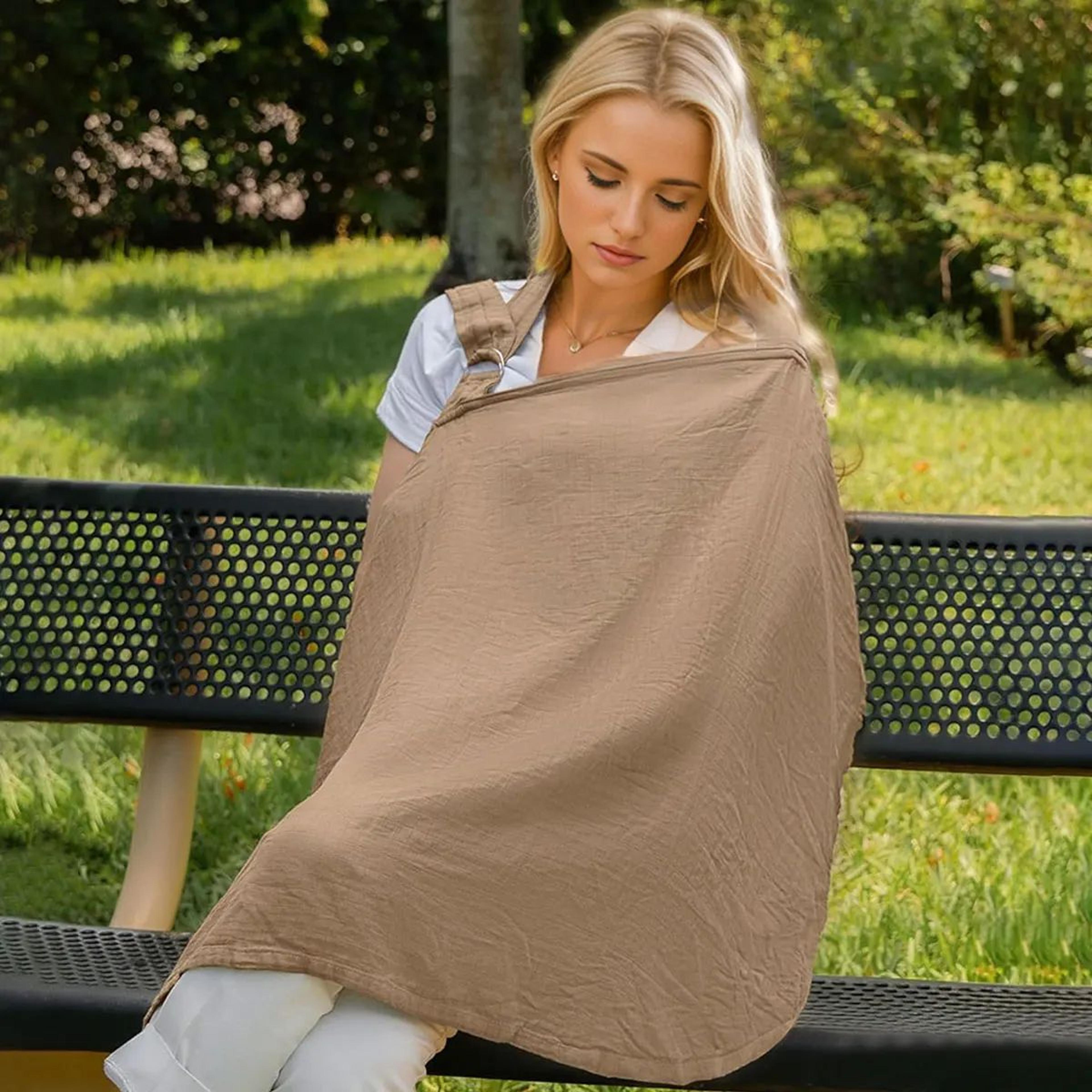 Breathable Nursing Cover  MultiUse Baby Privacy Shield 4