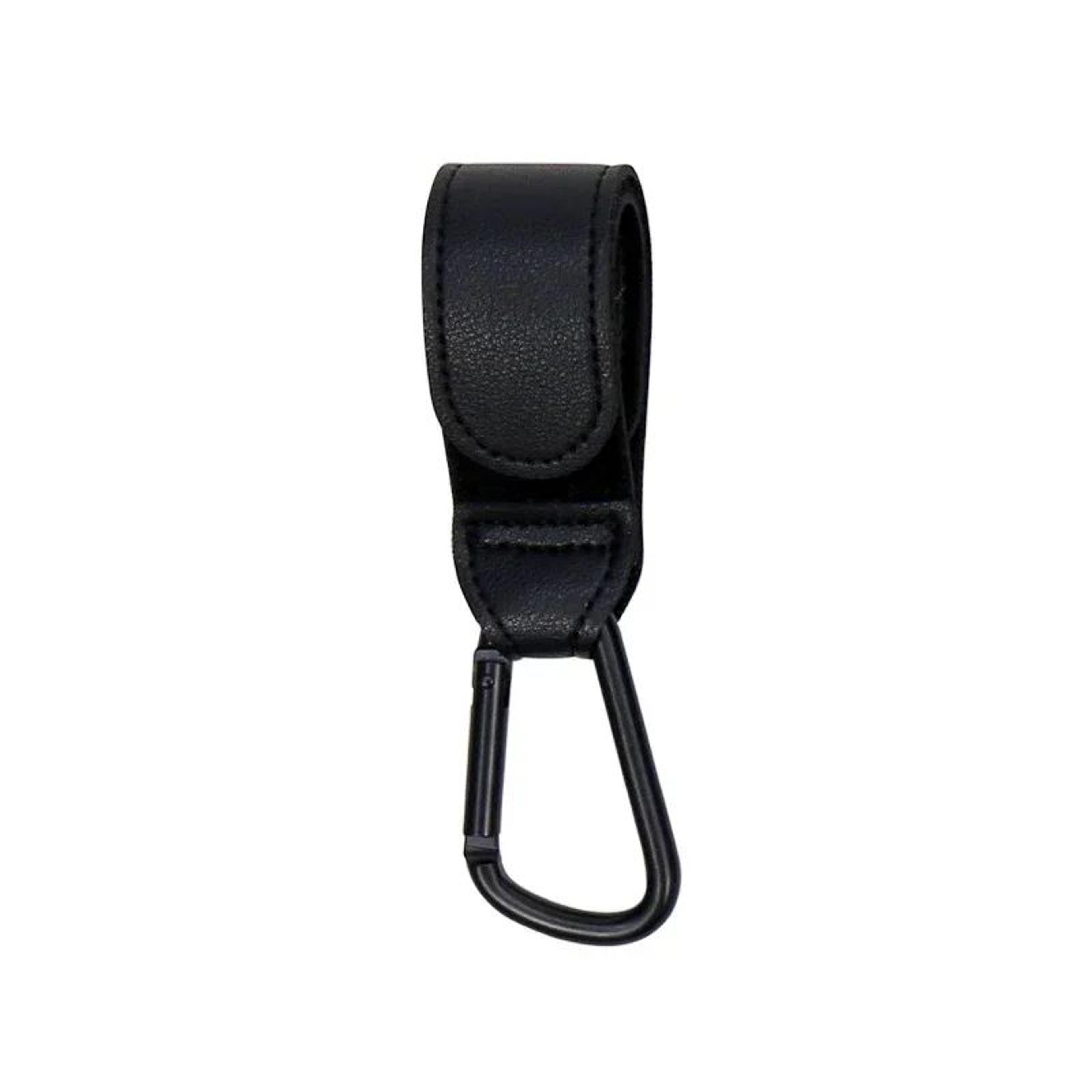 Premium Leather Stroller Hooks Set For Easy Diaper Bag Organization 7
