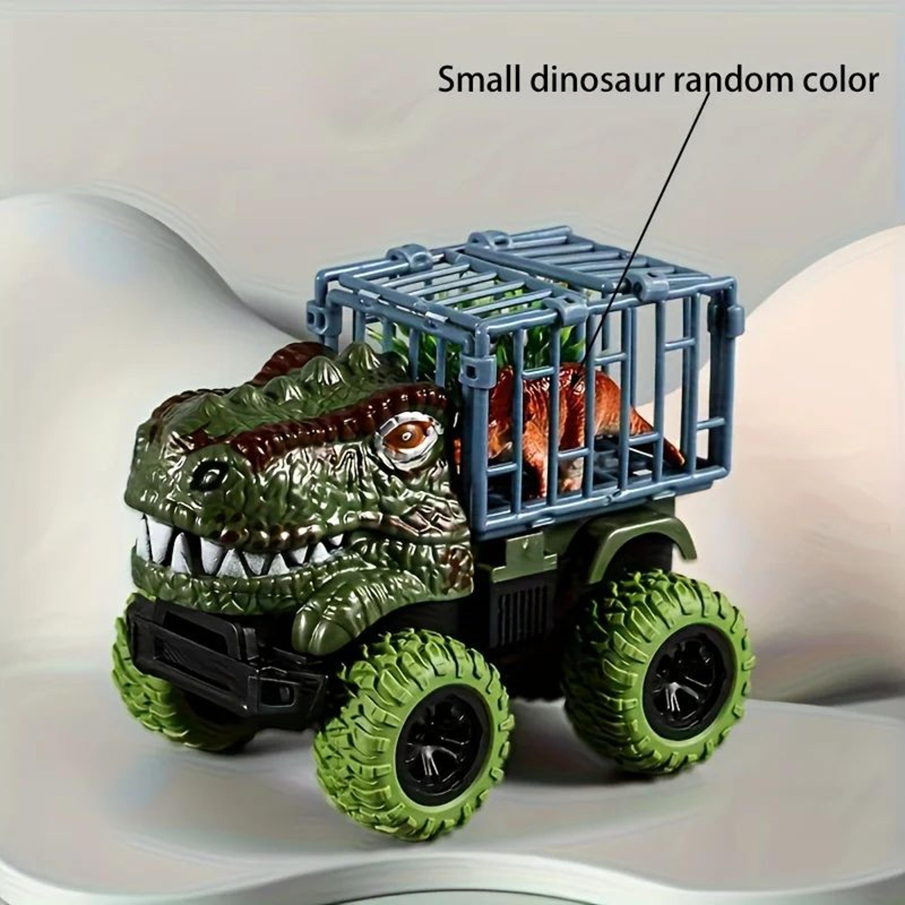 Pull Back Dinosaur Truck Toy With Dino Figures  Interactive Dino Transport Truck Toy For Kids 5