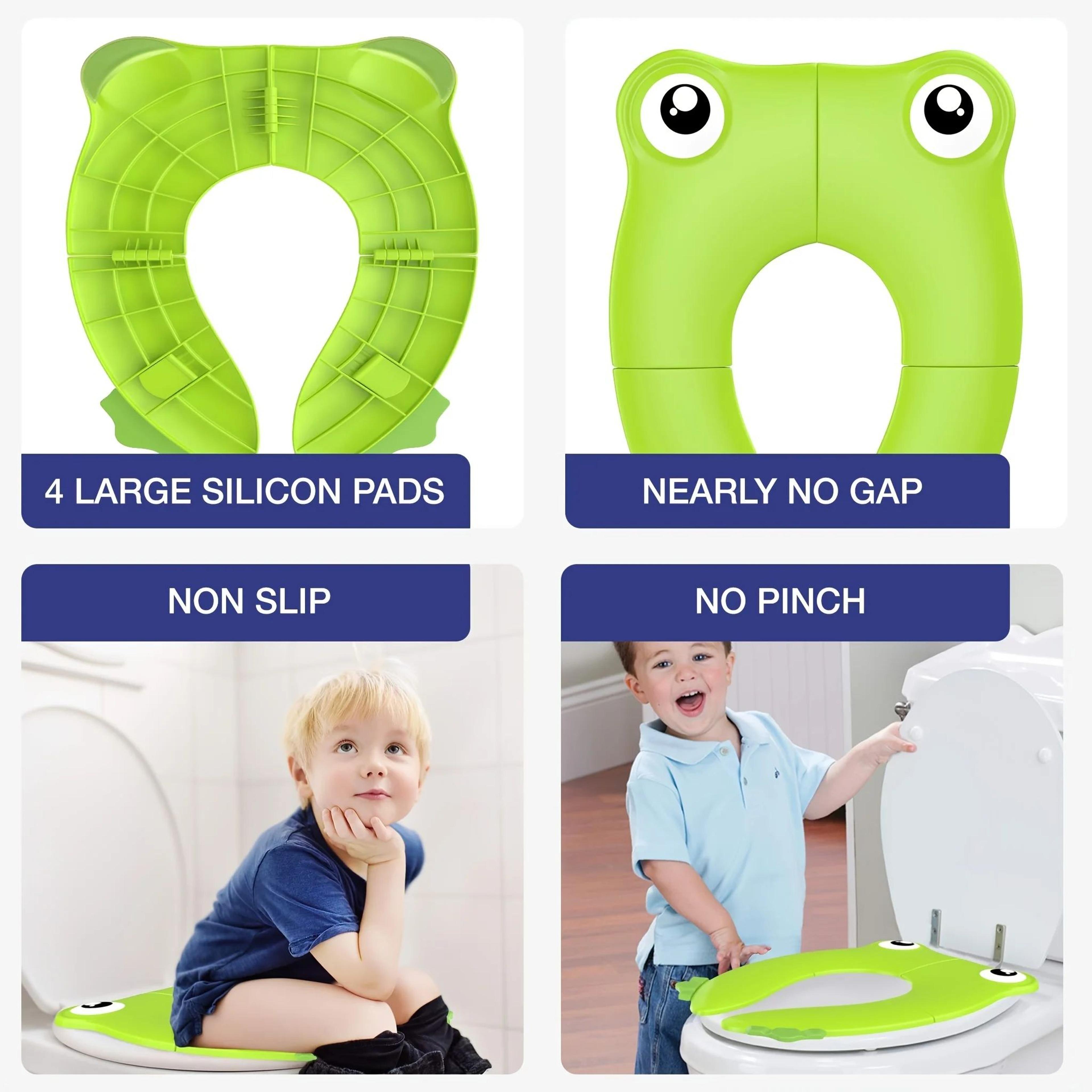 Foldable Travel Potty Training Seat For Toddlers  Portable NonSlip Toilet Cover 3