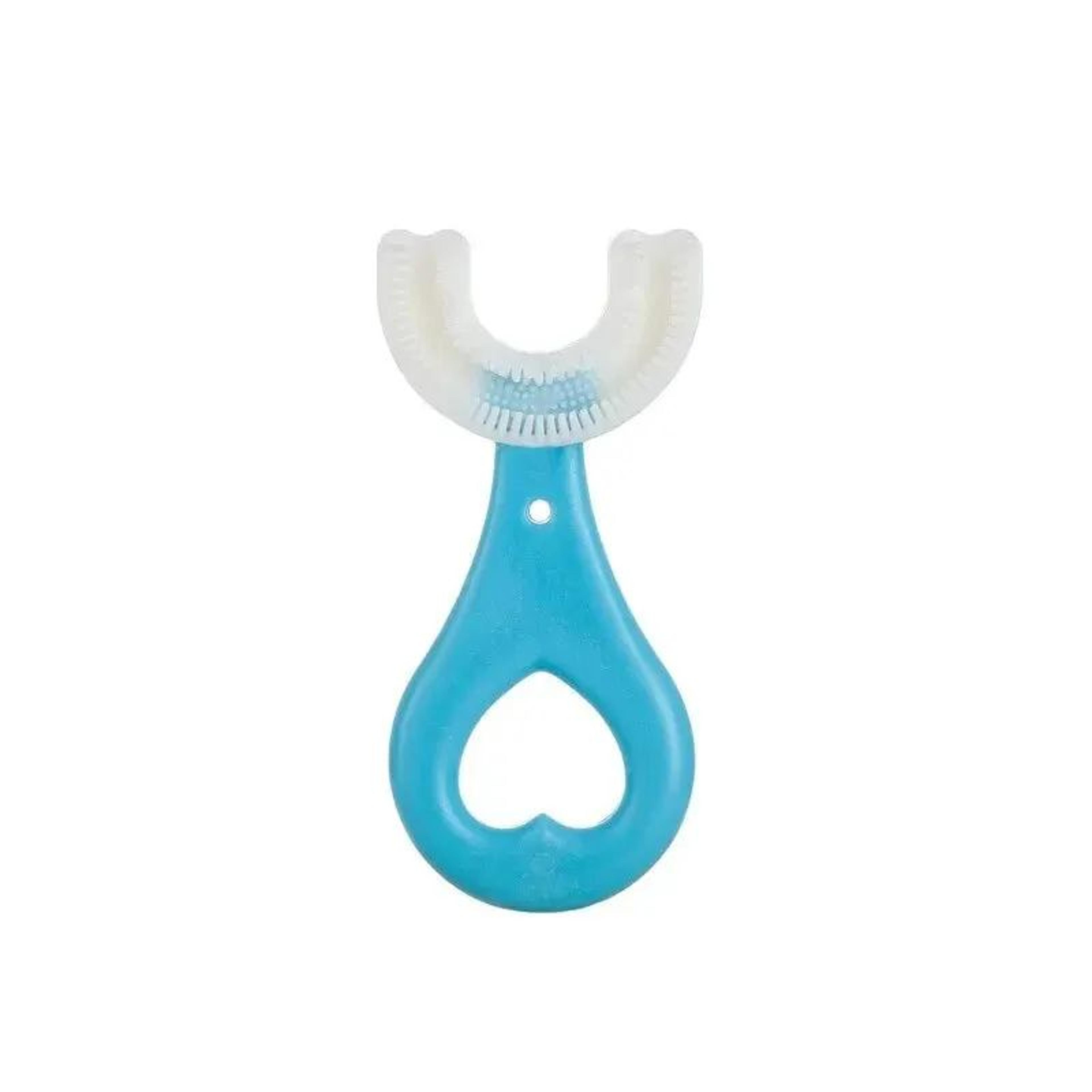 UShaped Kids Toothbrush 2Pack  360 Silicone Baby Training Toothbrush For Gentle Easy Cleaning 4