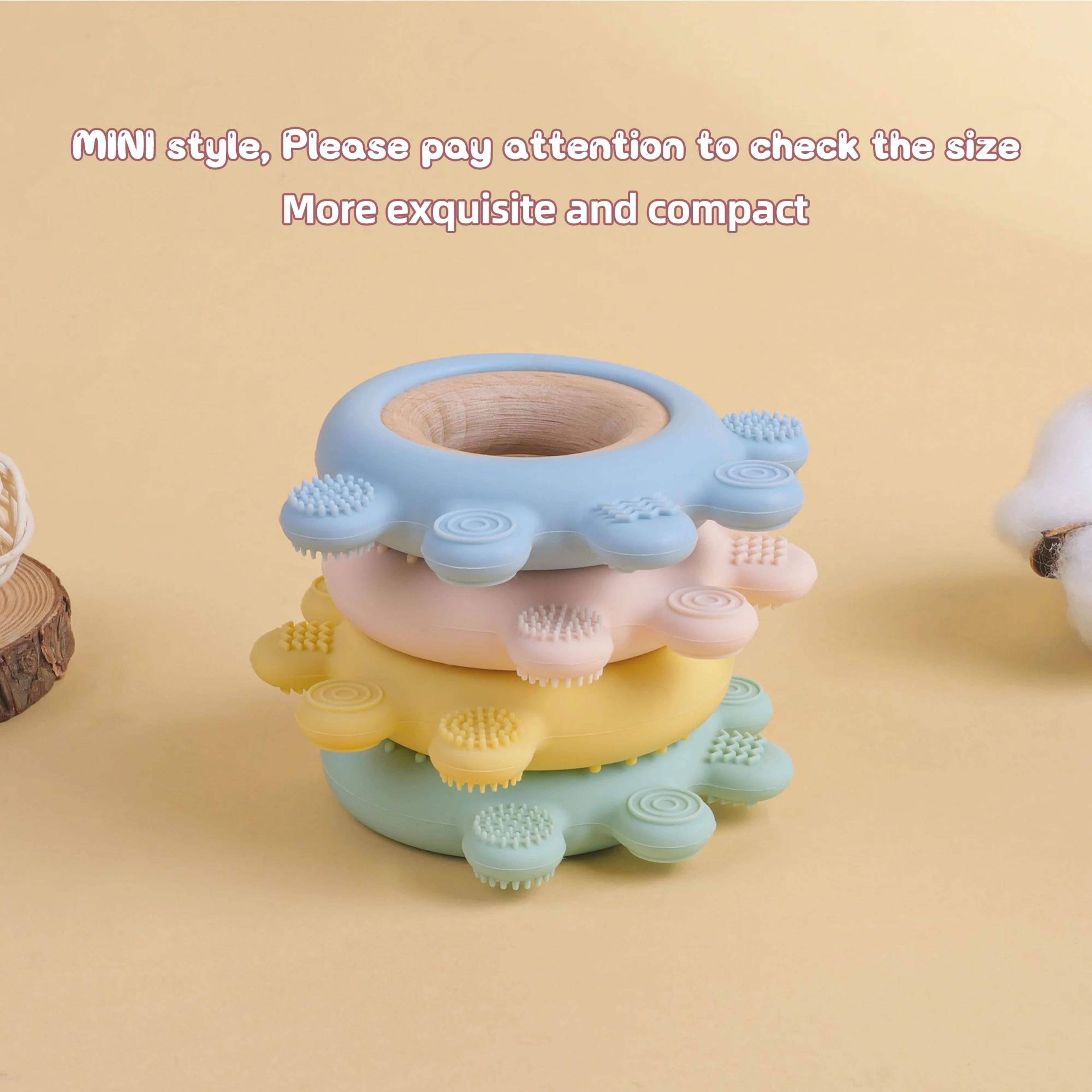 Silicone Baby Teether Toy  BPAFree Cartoon Rudder Design For Soothing Teething Relief 5