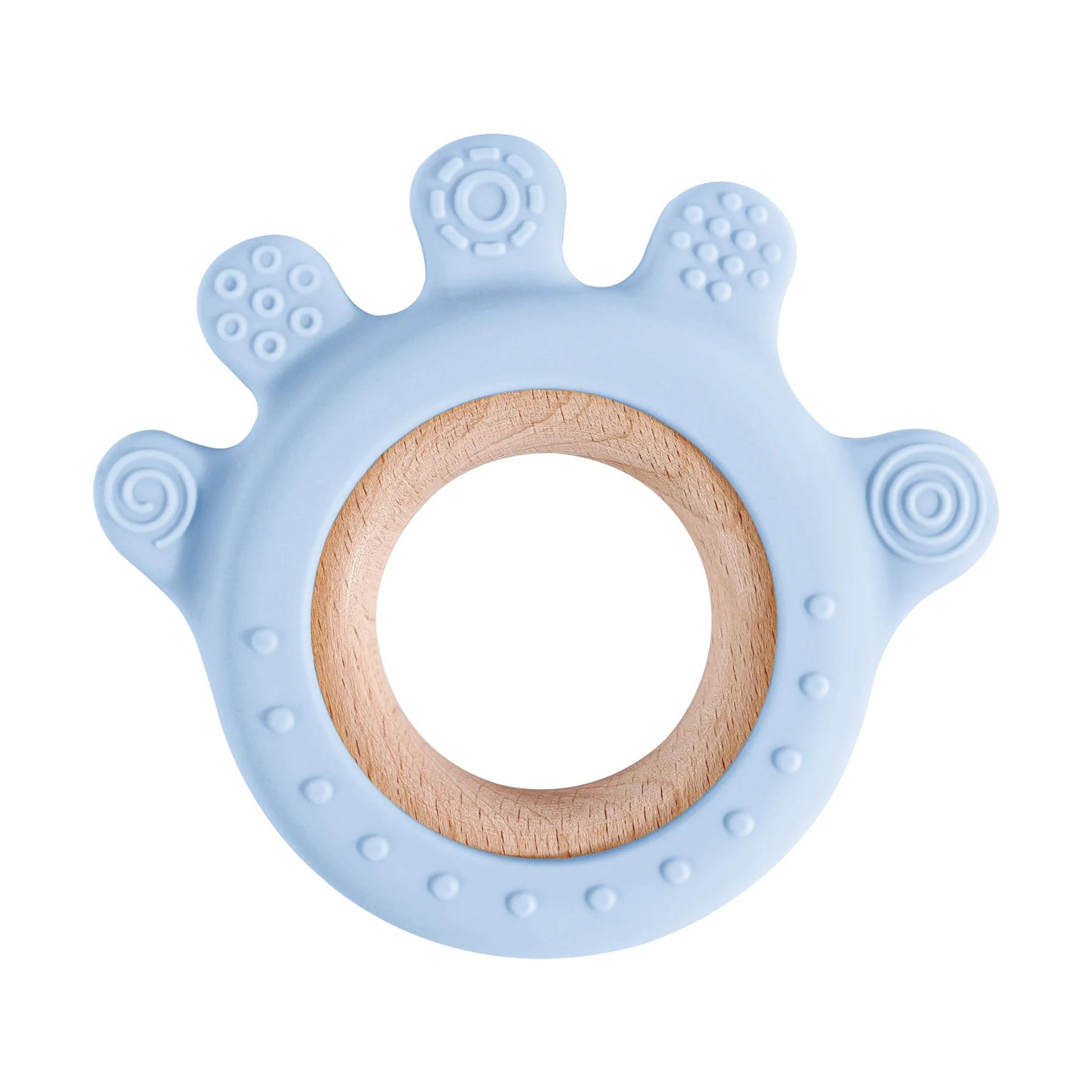 Silicone Baby Teether Toy  BPAFree Cartoon Rudder Design For Soothing Teething Relief 6