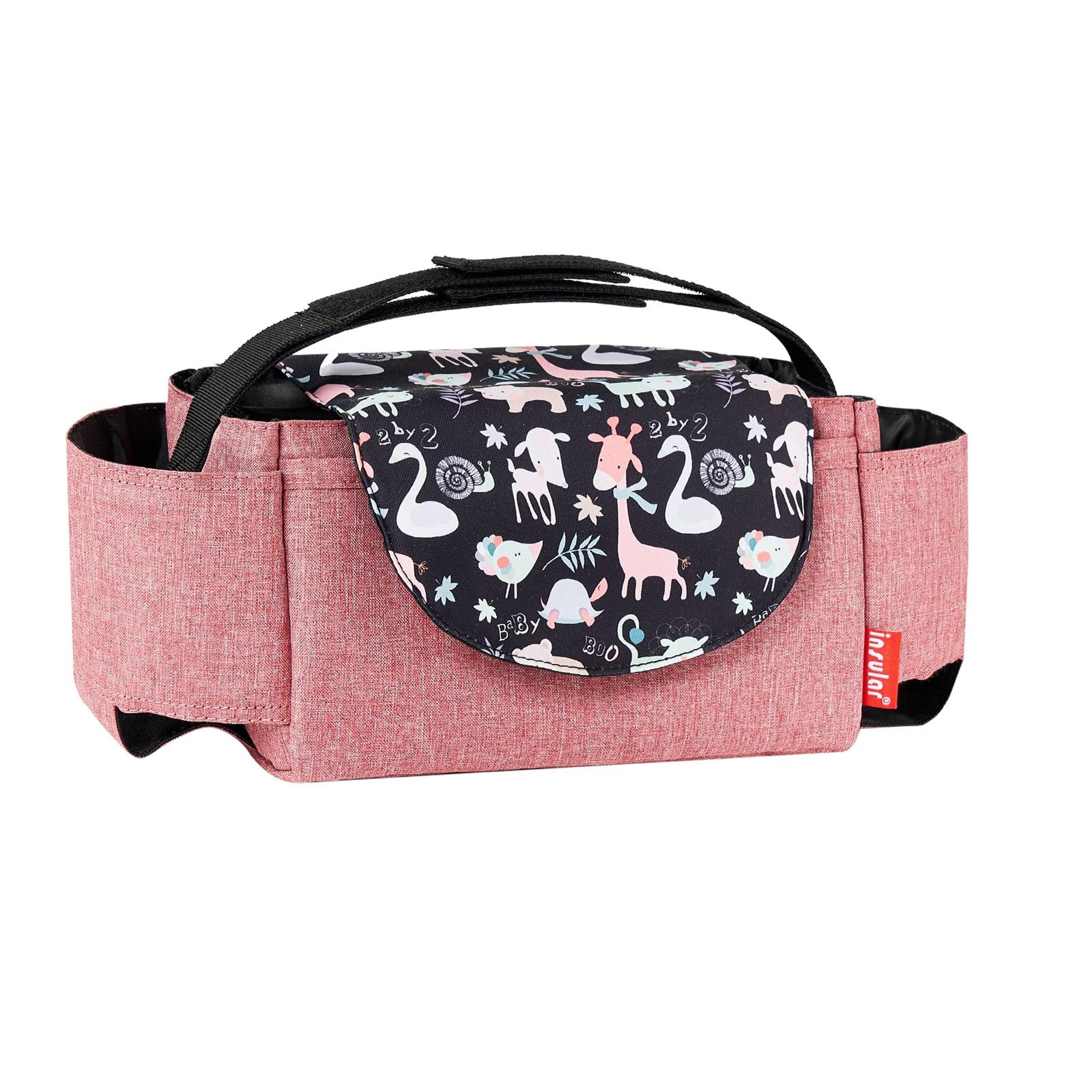 Insulated Baby Bottle Bag Diaper Organizer With Stroller Storage 7