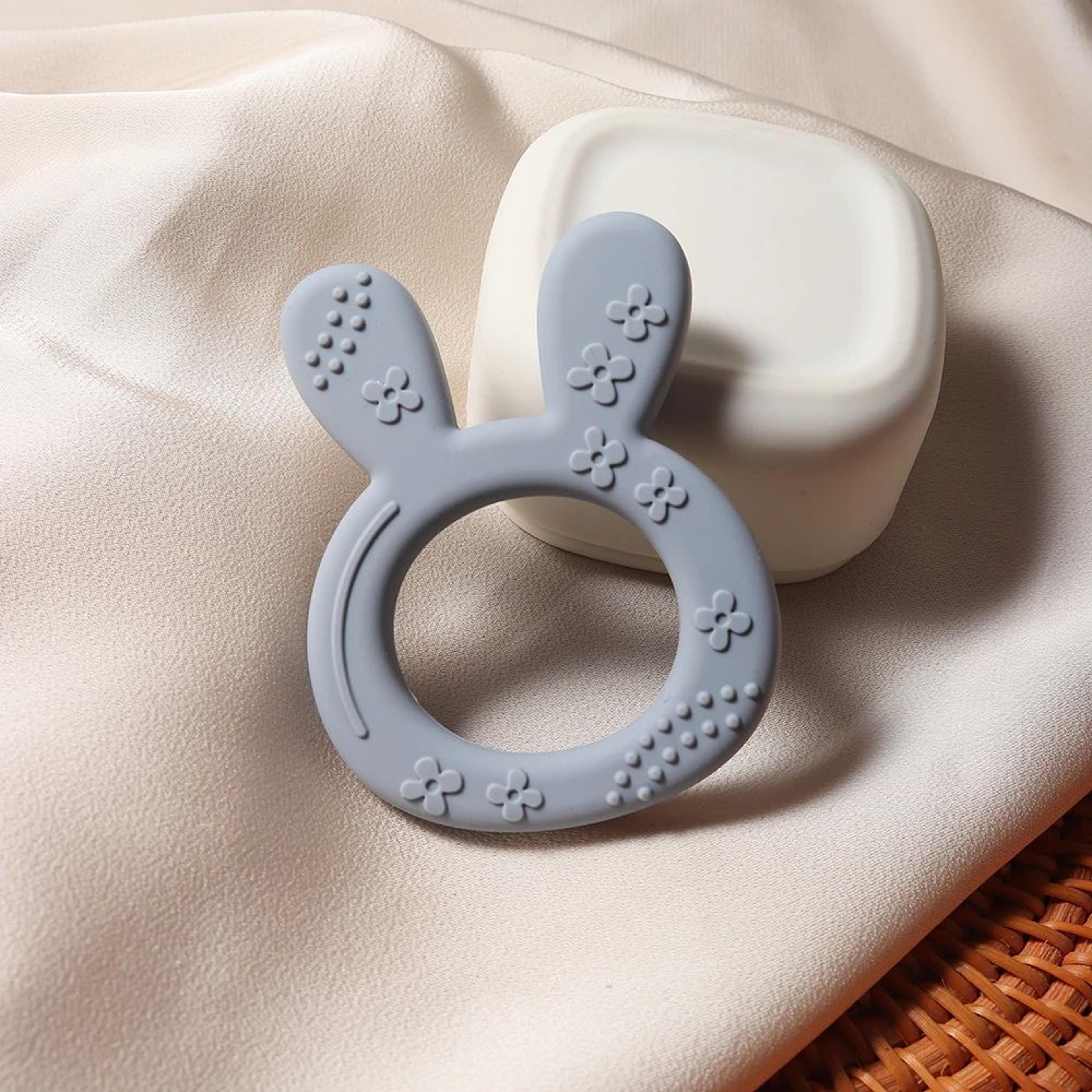 Carrot Bunny Silicone Baby Teether  BPAFree Sensory Teething Toy For Infants 10