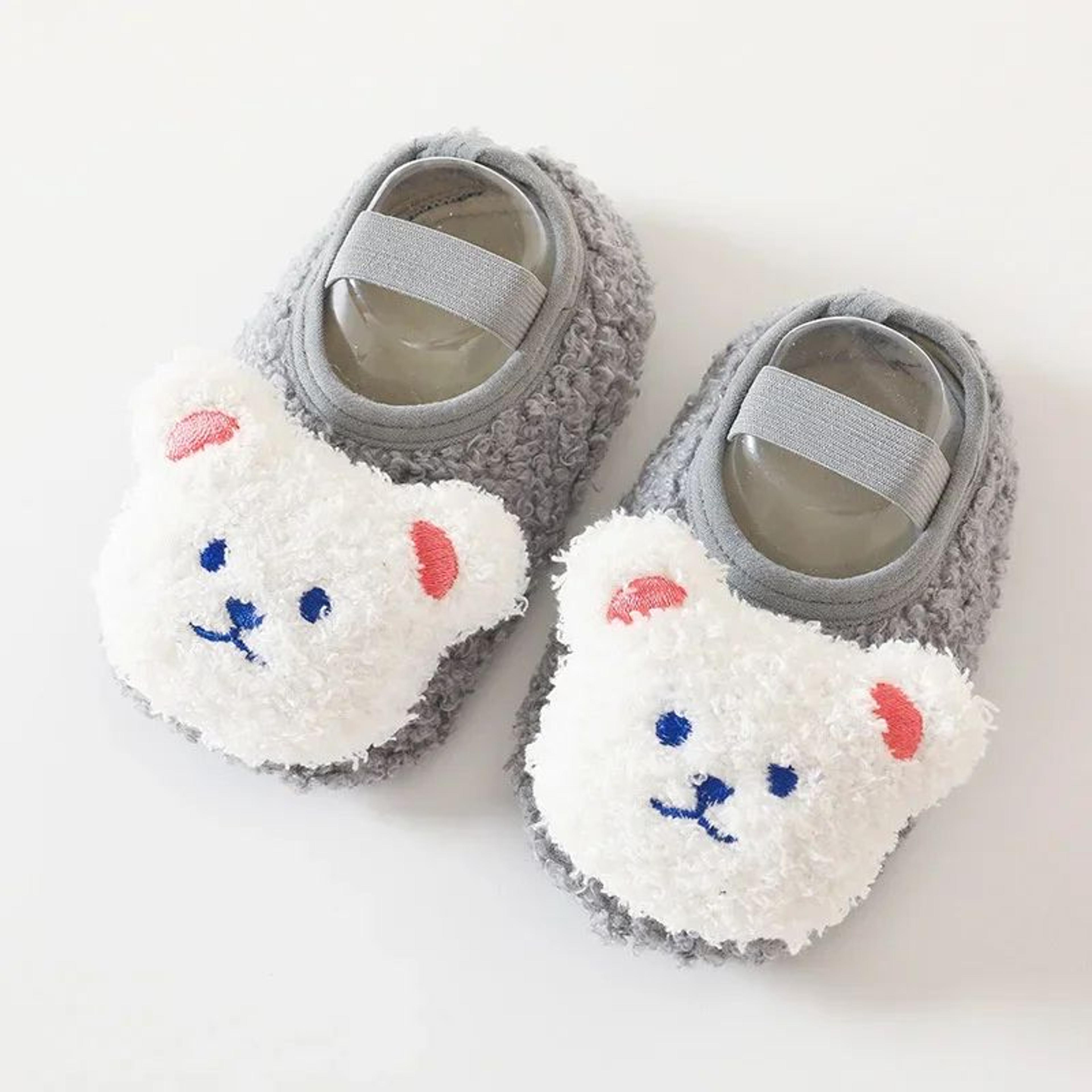 Cartoon Bear Warm Baby Winter Shoes  Soft NonSlip Newborn  Toddler First Walkers 7