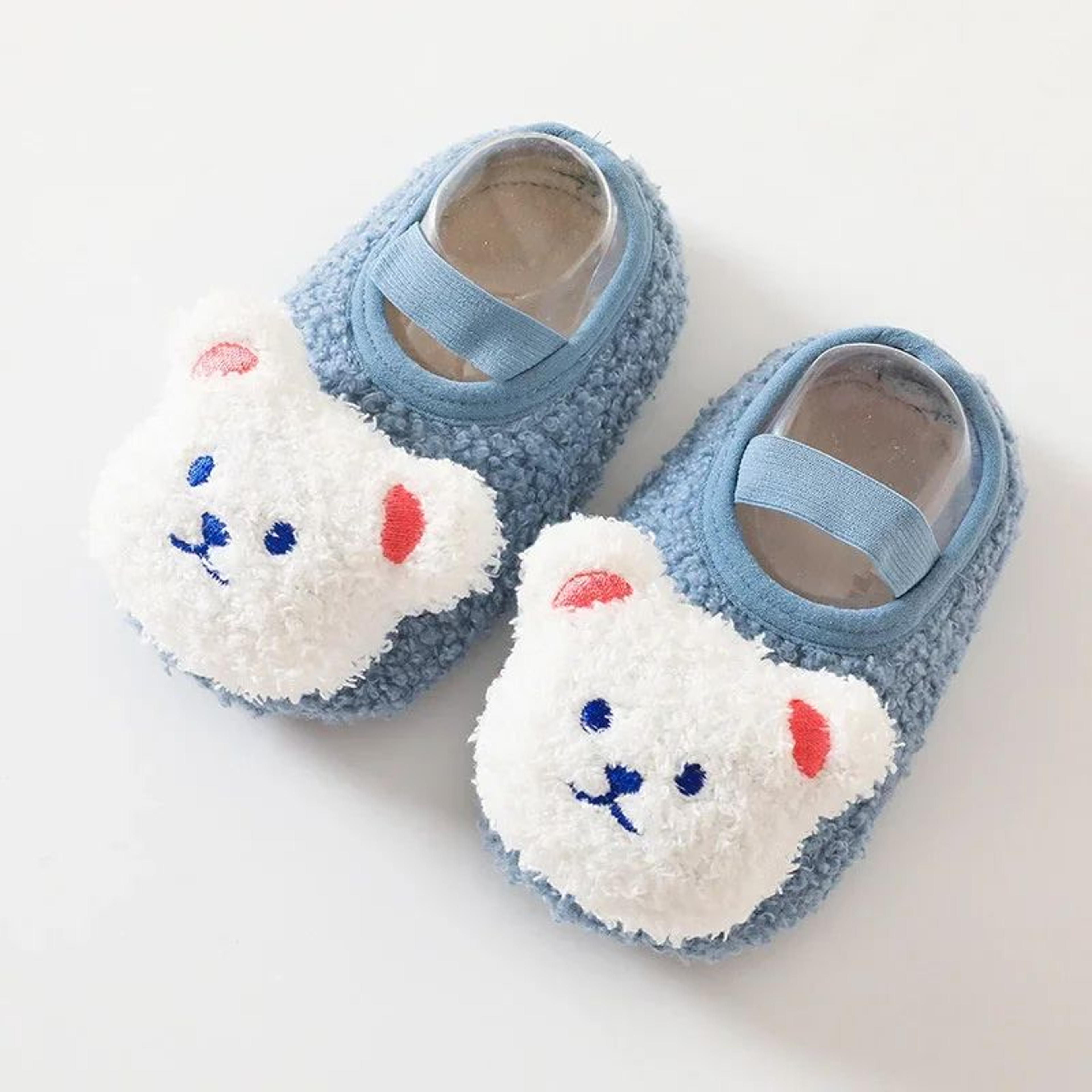 Cartoon Bear Warm Baby Winter Shoes  Soft NonSlip Newborn  Toddler First Walkers 9