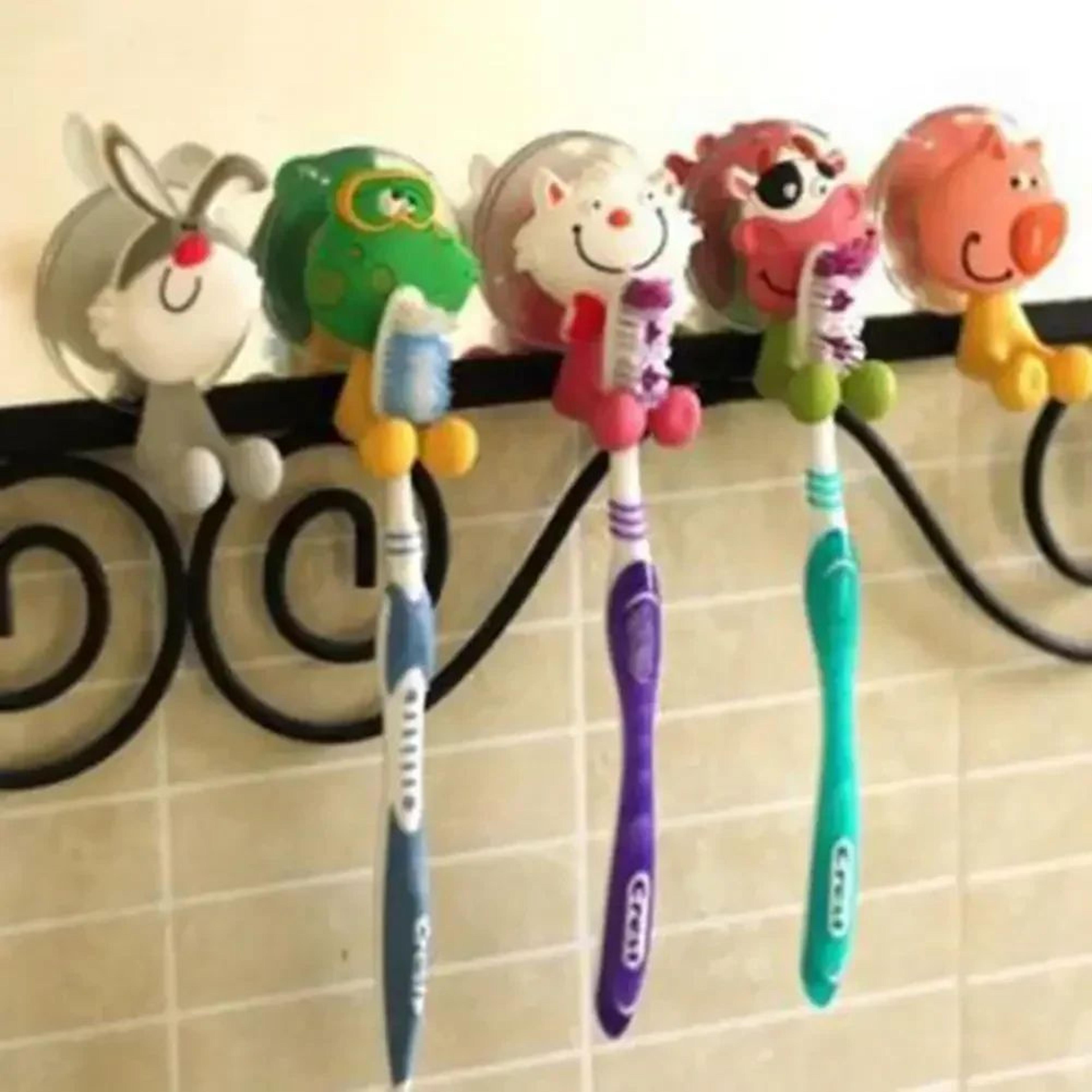 Rabbit Kids Toothbrush Holder Wall Mounted Suction Cup Toothbrush Holder 2
