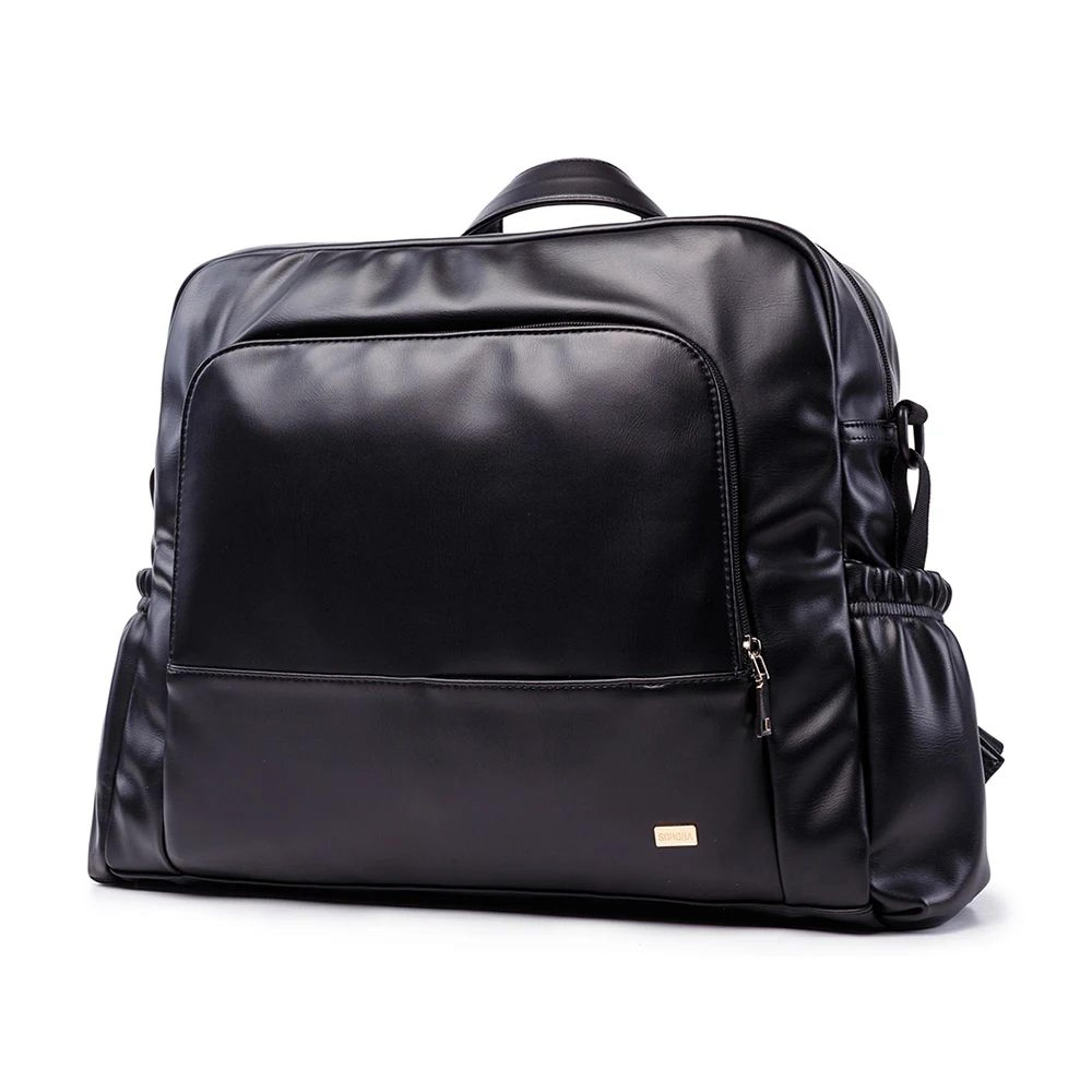 waterproof leather diaper bag backpack – large capacity baby changing organizer