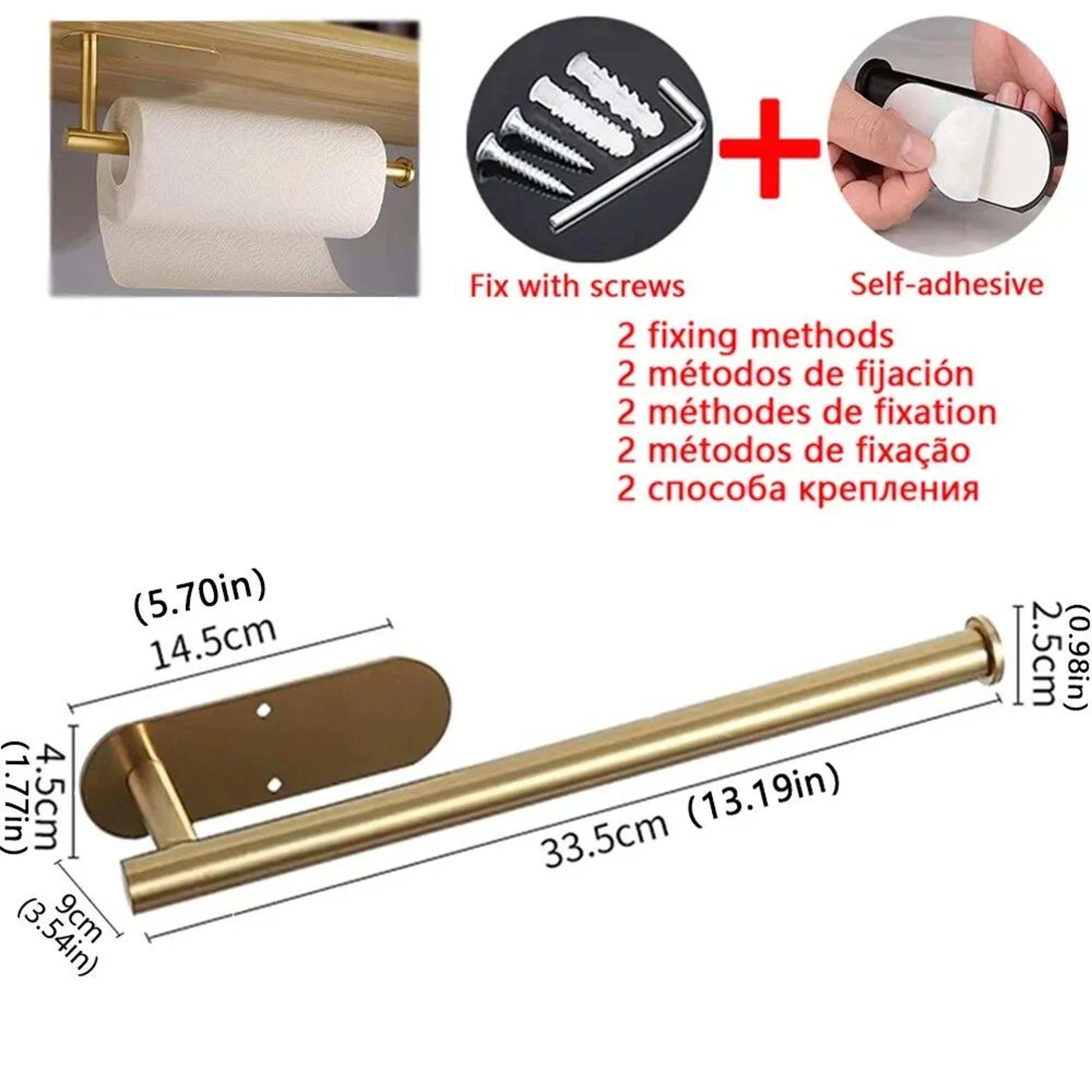 NoDrill Adhesive Paper Towel Holder For Kitchen  Bathroom 8