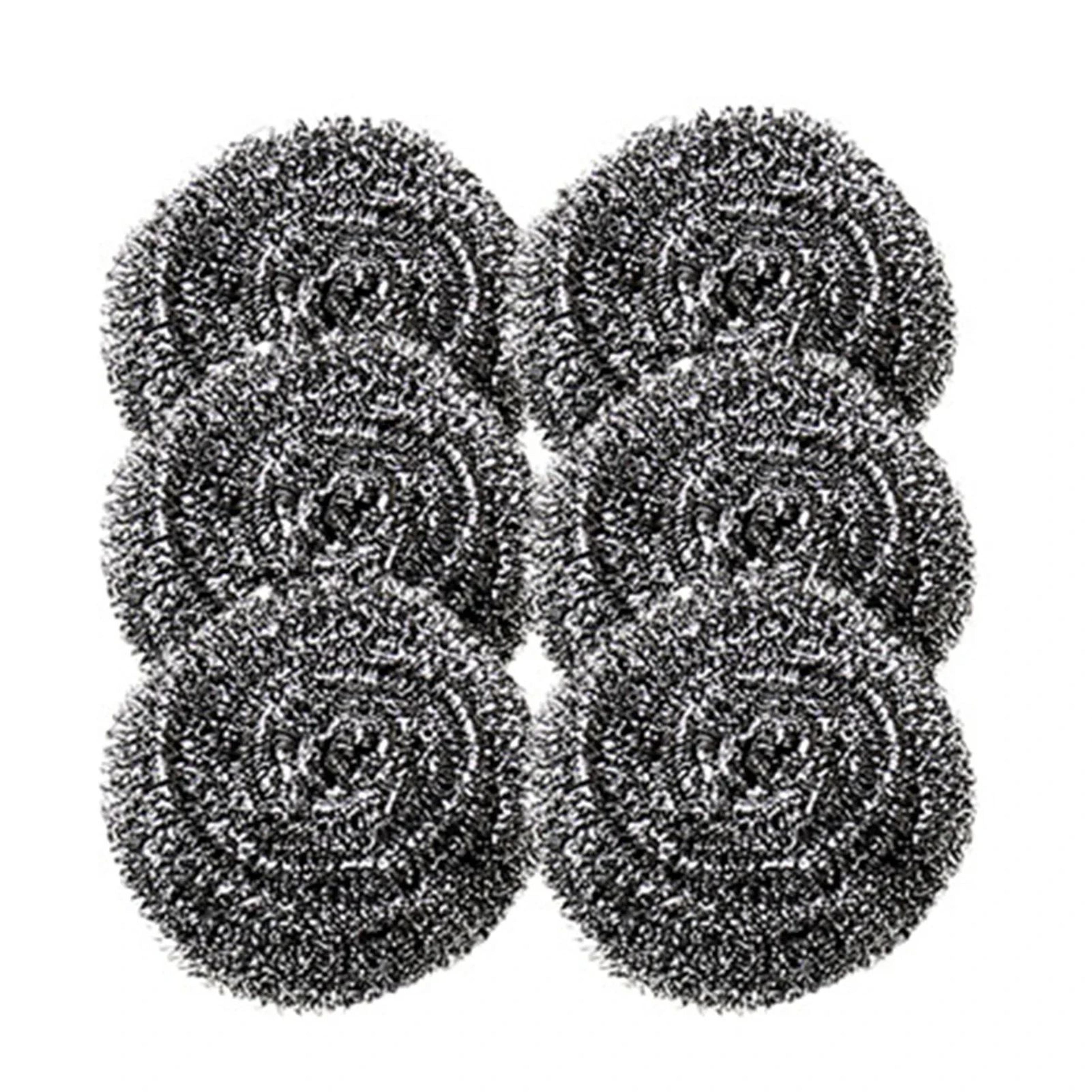 Stainless Steel Scrubber Pad Set For Kitchen And Bathroom Deep Cleaning 6