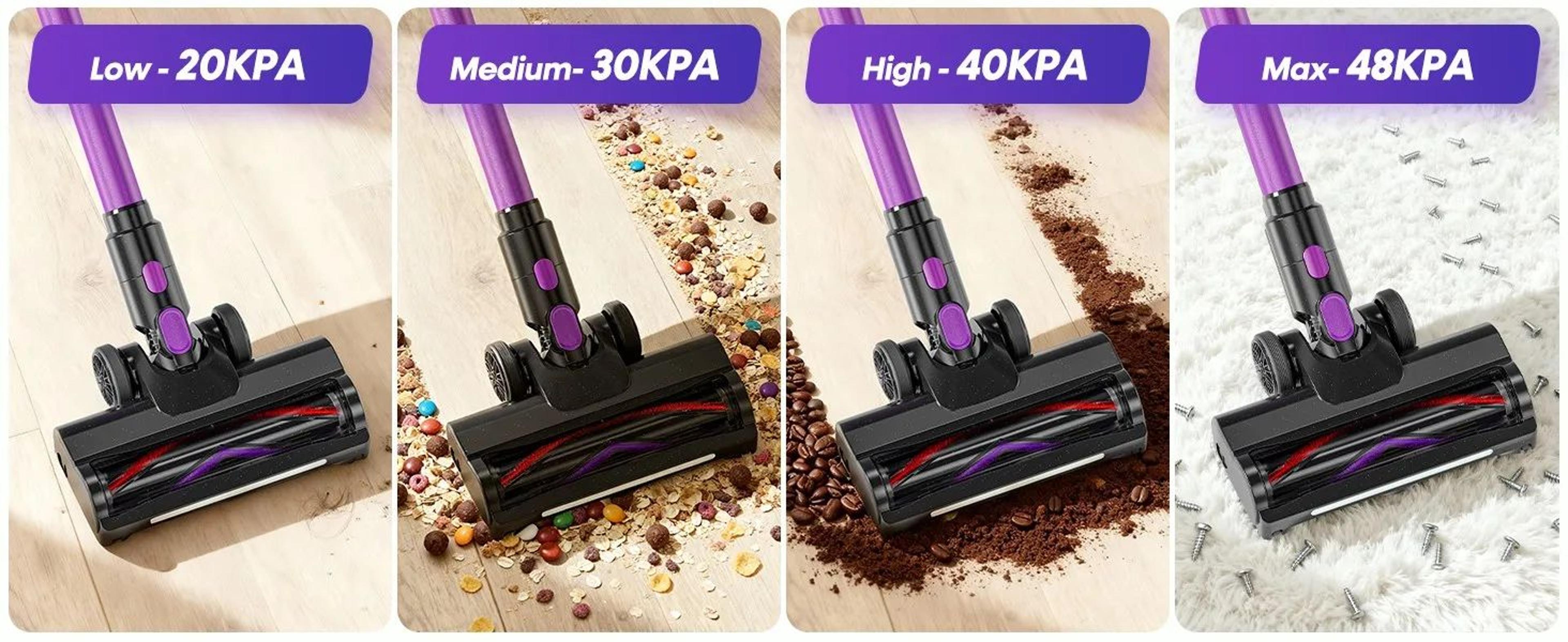 Flybroom Cordless Vacuum Cleaner 650W 48KPa Stick Vacuum For Pet Hair And Hard Floors 2