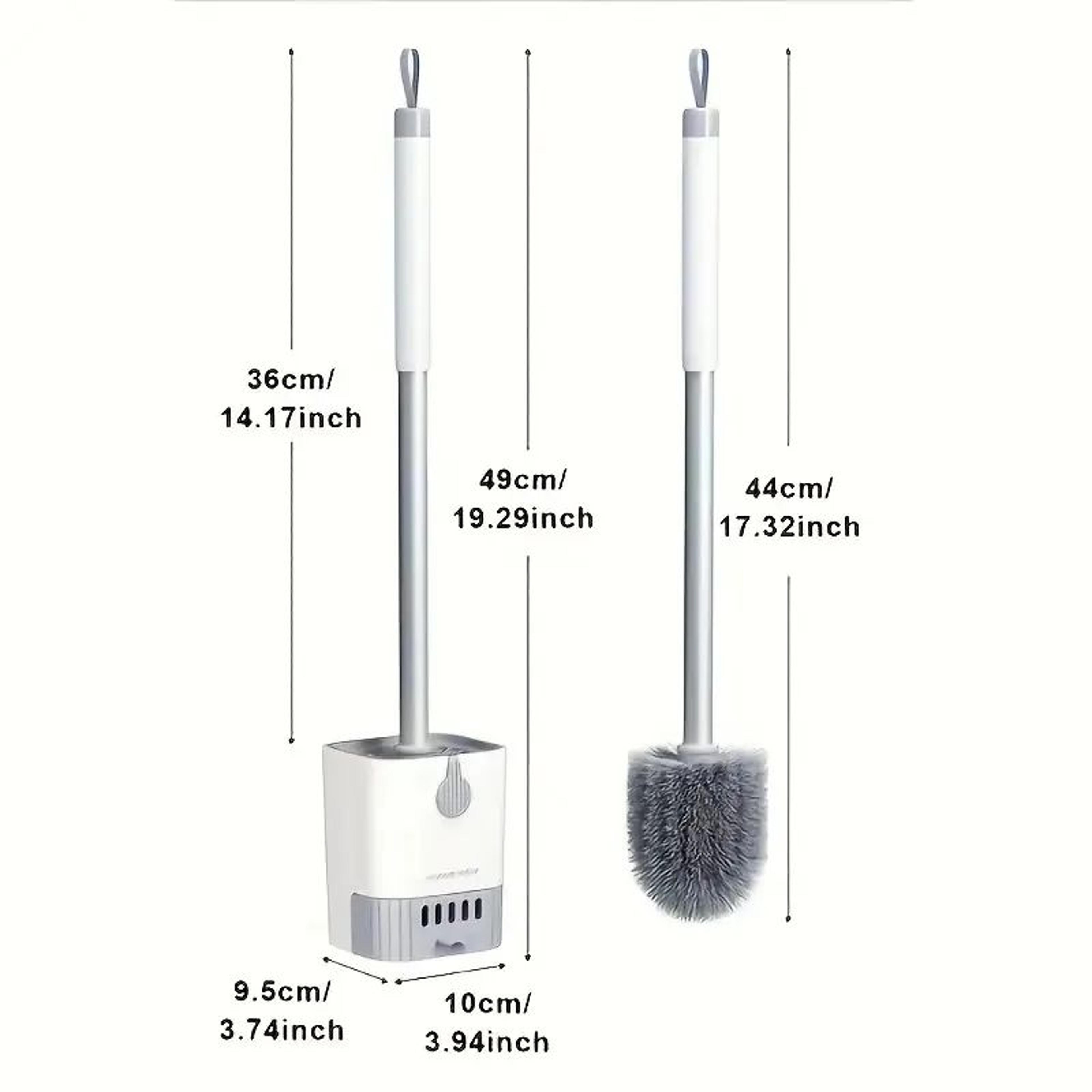 FlexReach Angled Toilet Scrubber Brush For Under Rim Deep Cleaning 5