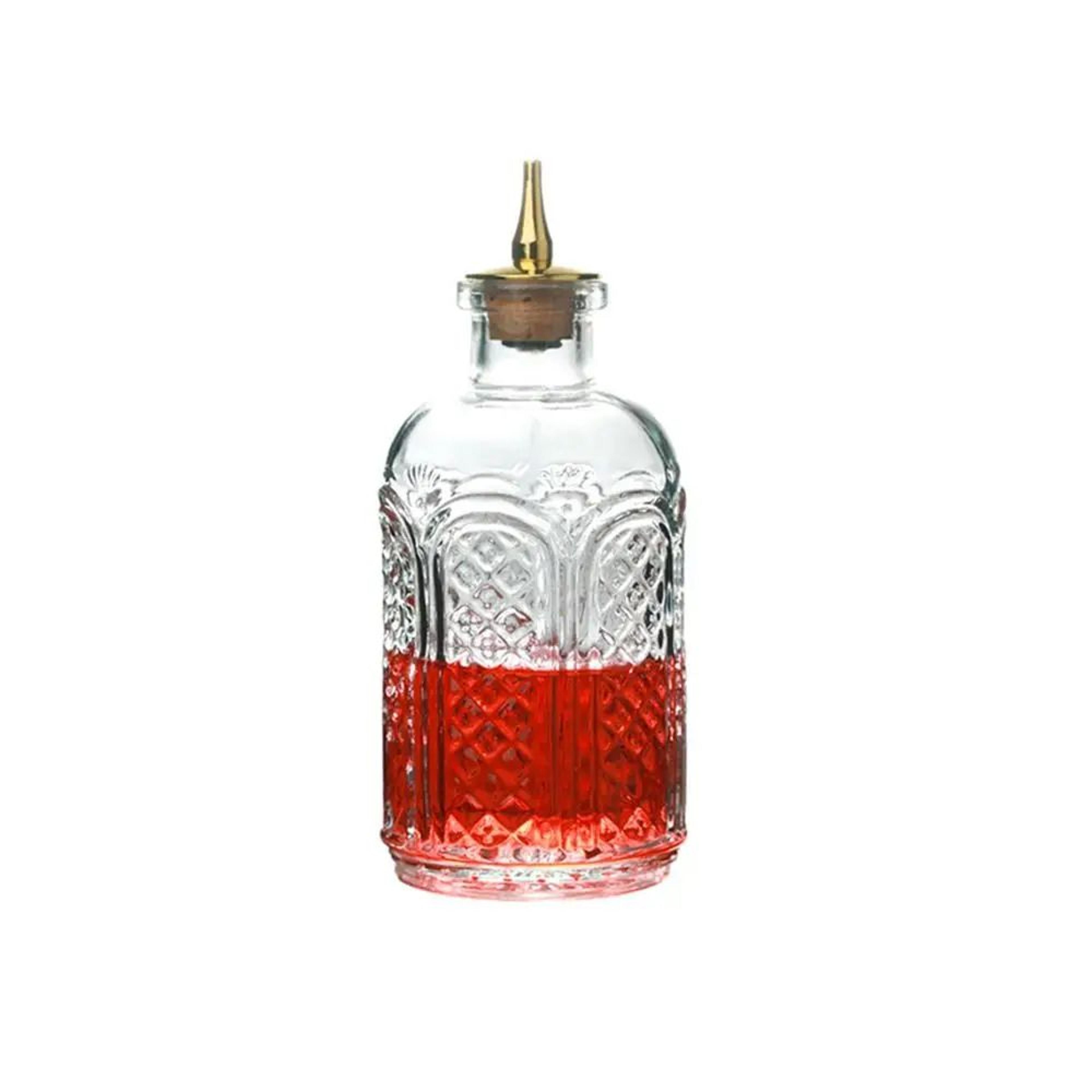 Vintage Japanese Glass Bitters Bottle Dispenser For Cocktails  Home Bar 11
