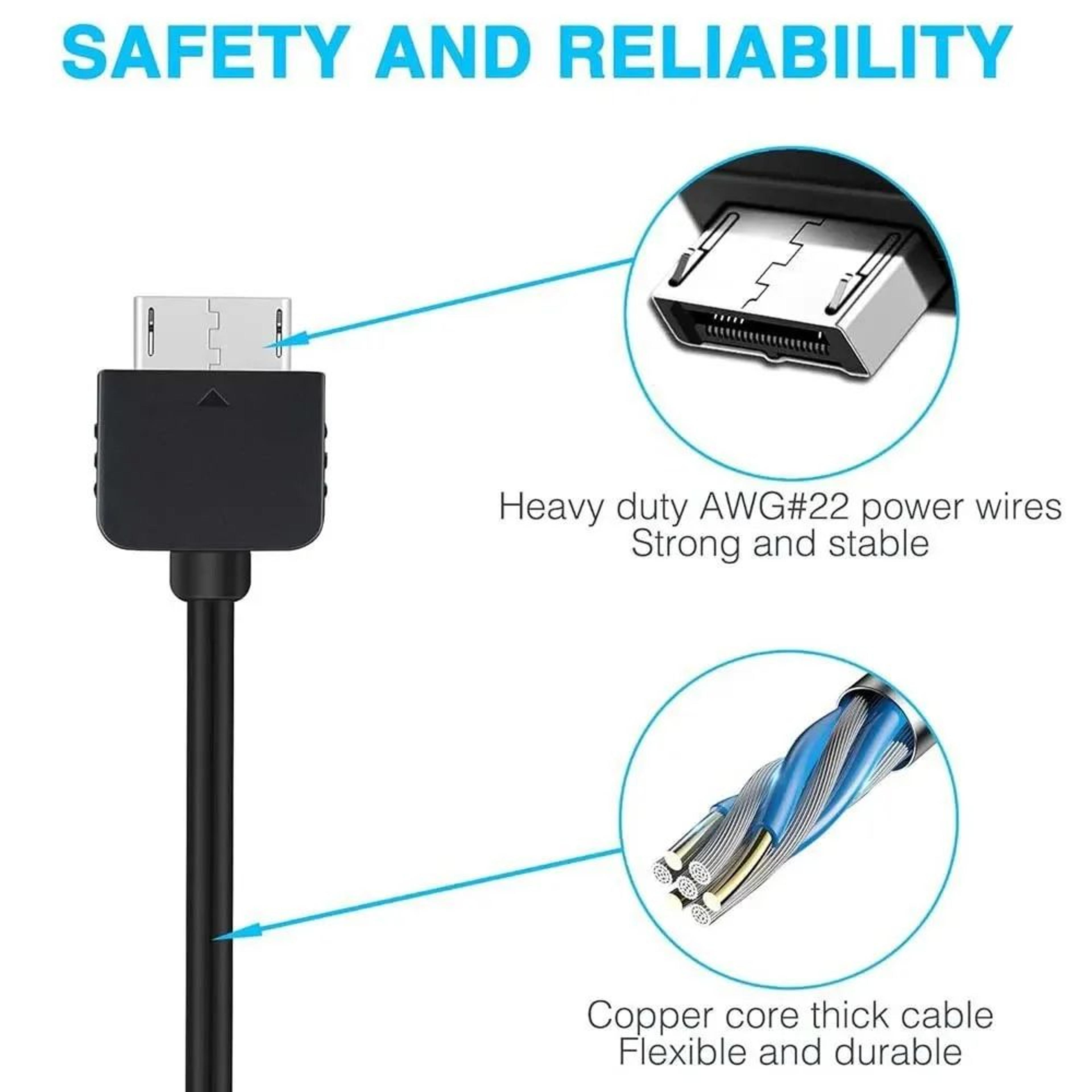 2in1 PS Vita Charger Cable  Data Sync Cord For PlayStation Vita 1000 2