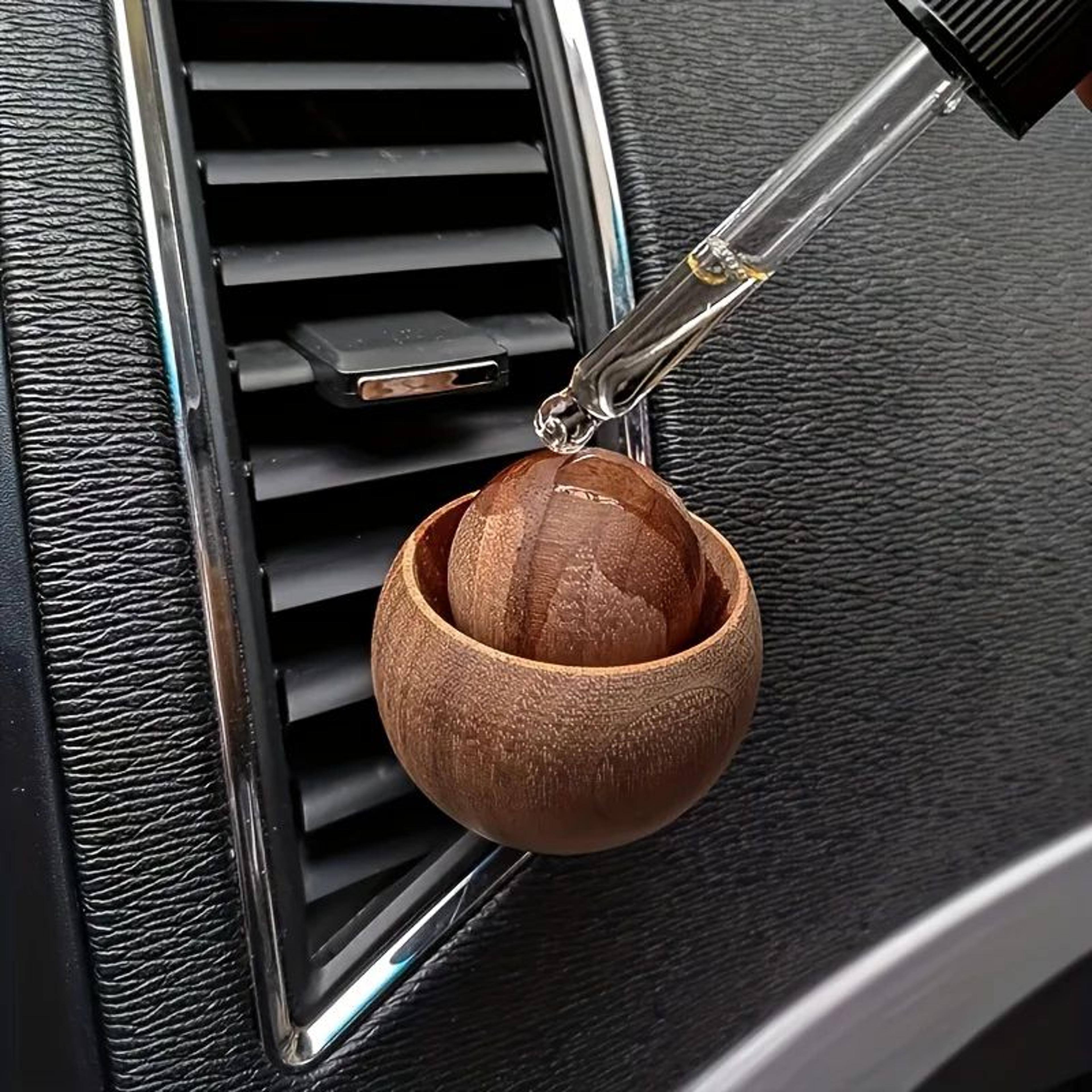 Natural Wood Mini Essential Oil Diffuser For Car And Home 1