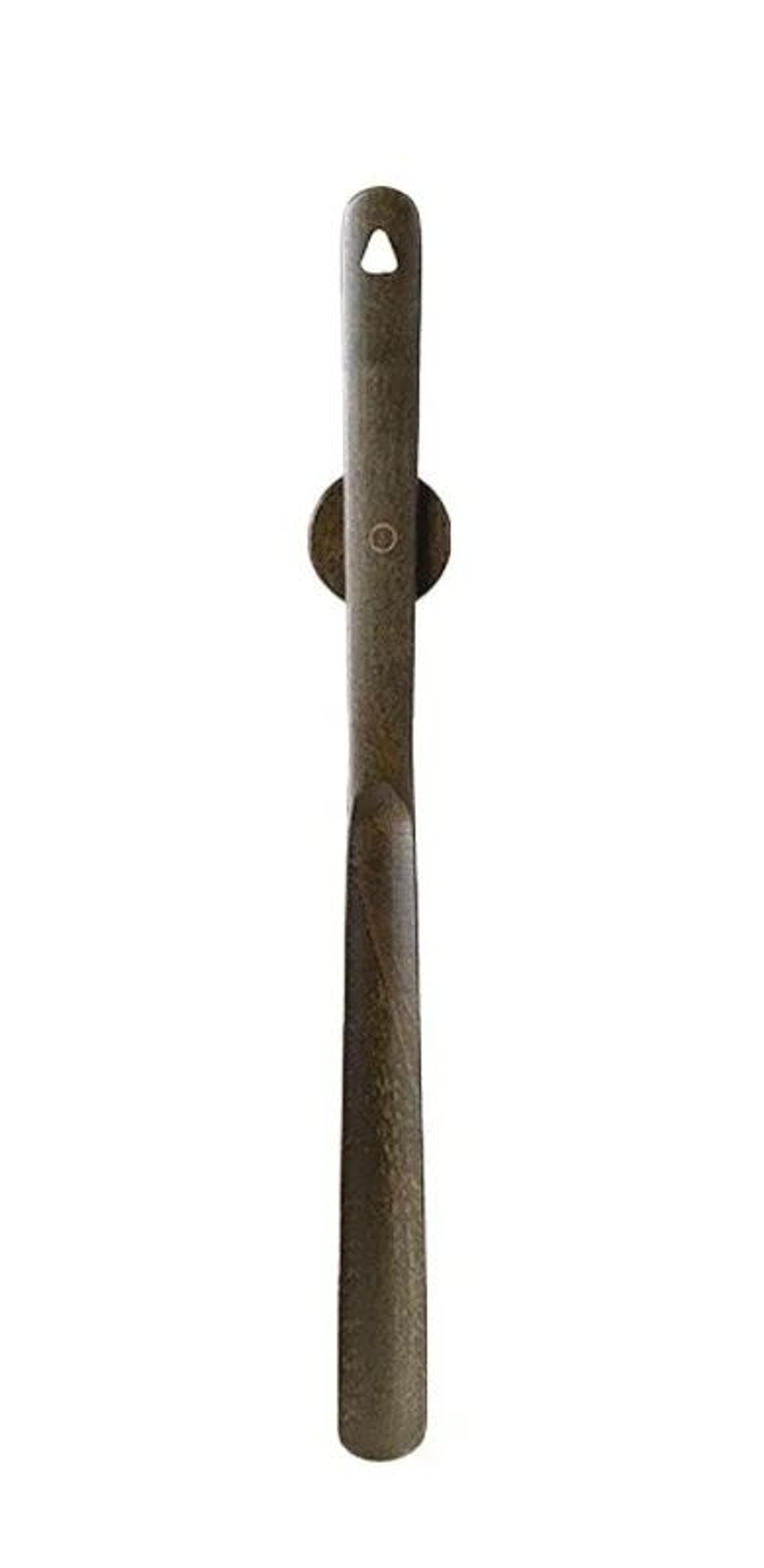 Magnetic Beech Wood Long Handle Shoe Horn With Wall Base 4