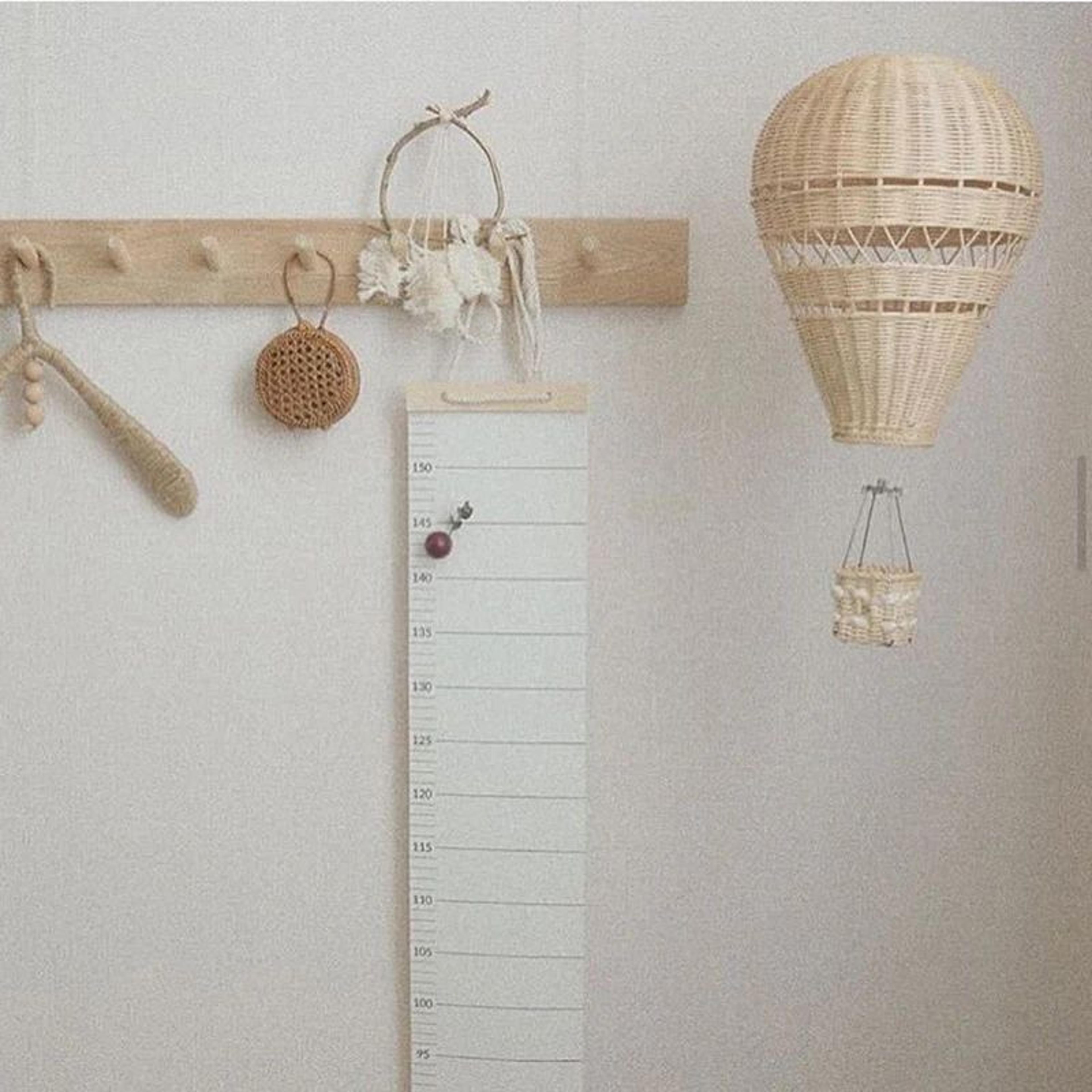 Rattan Hot Air Balloon Decor  Handwoven Boho Nursery Wall Hanging For Kids Room 3