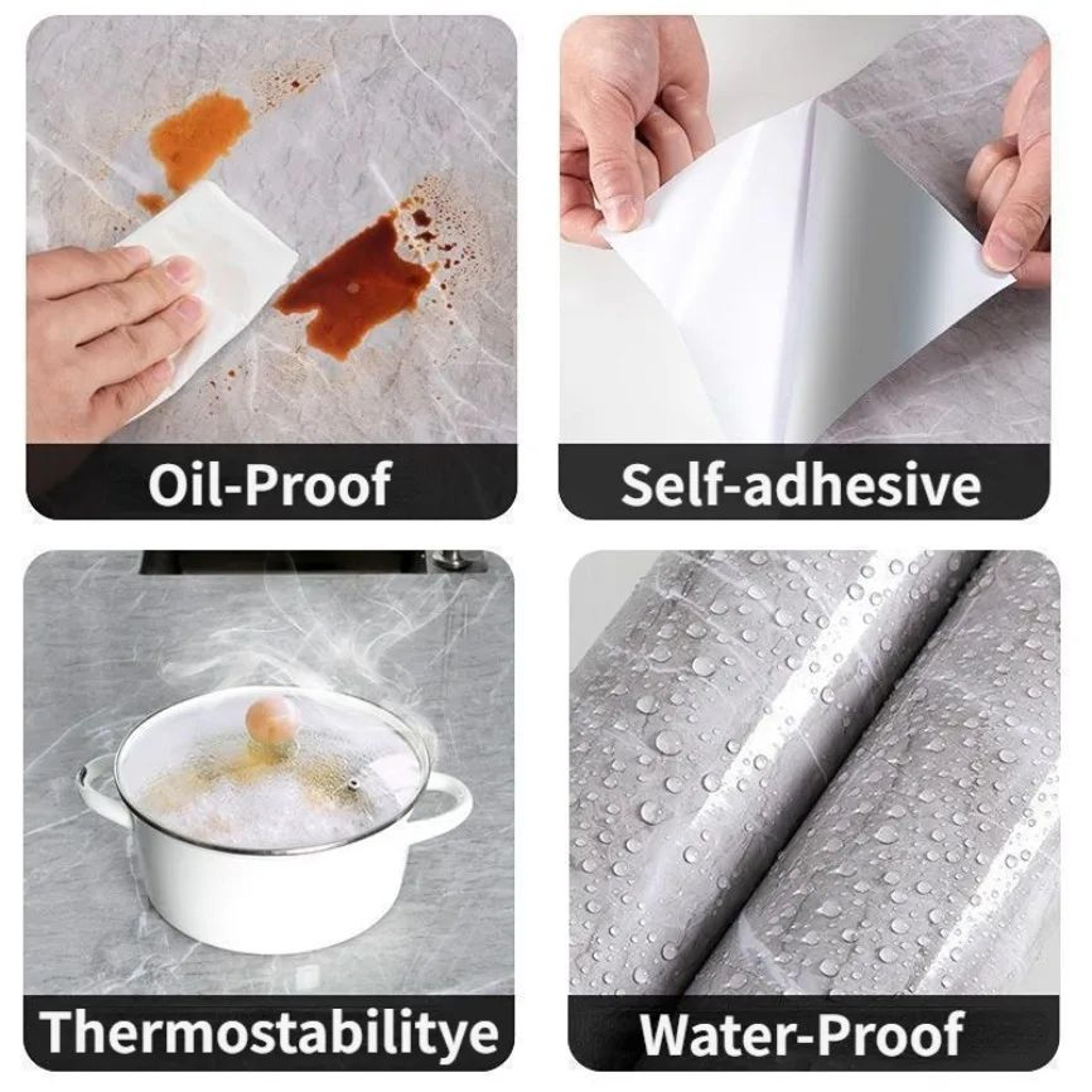 Elegant Marble Peel And Stick Wallpaper  Waterproof Self Adhesive Contact Paper For Kitchen  Bathro 4