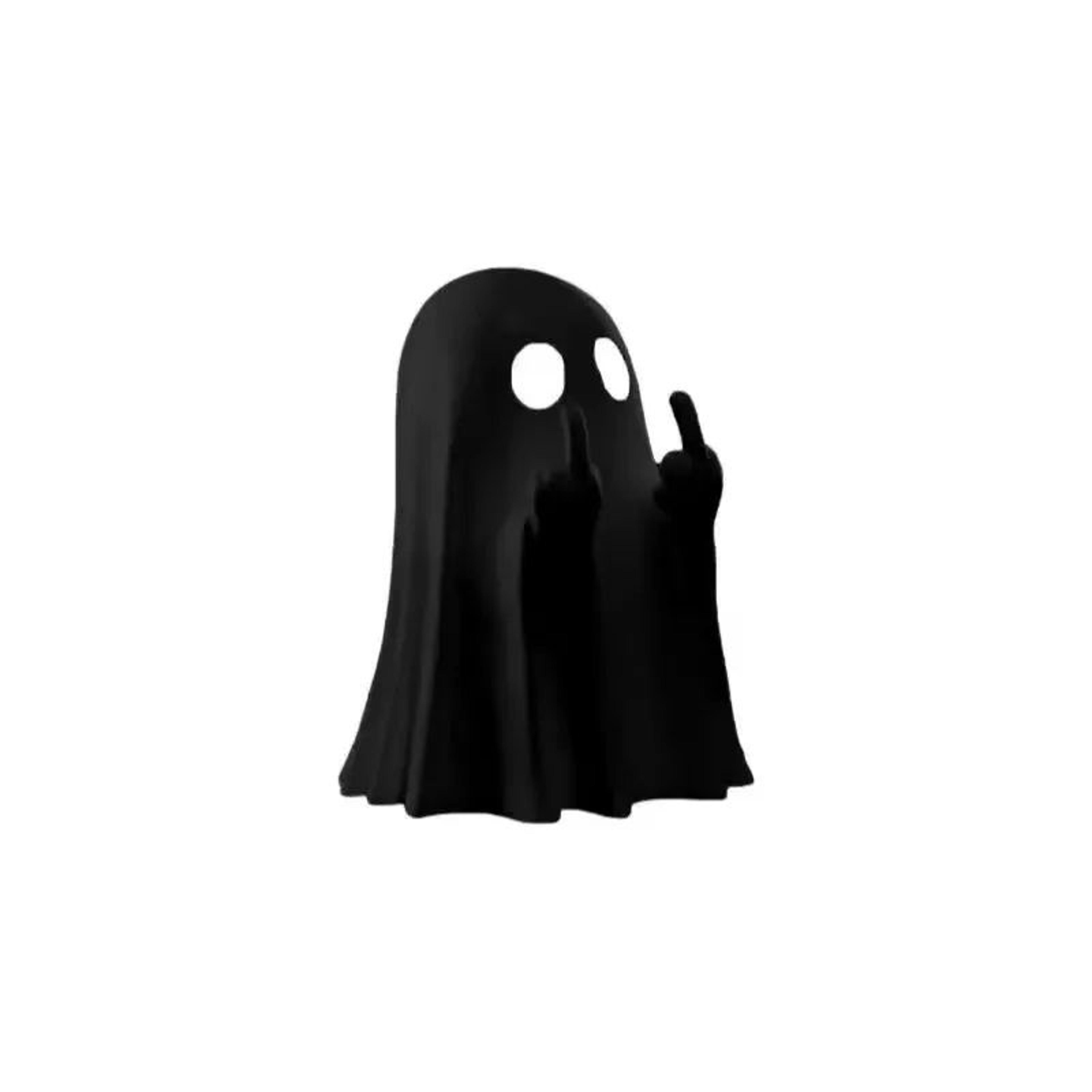 Spooky Sass Middle Finger Ghost Statue For Halloween Shelf And Coffee Table Decor 5