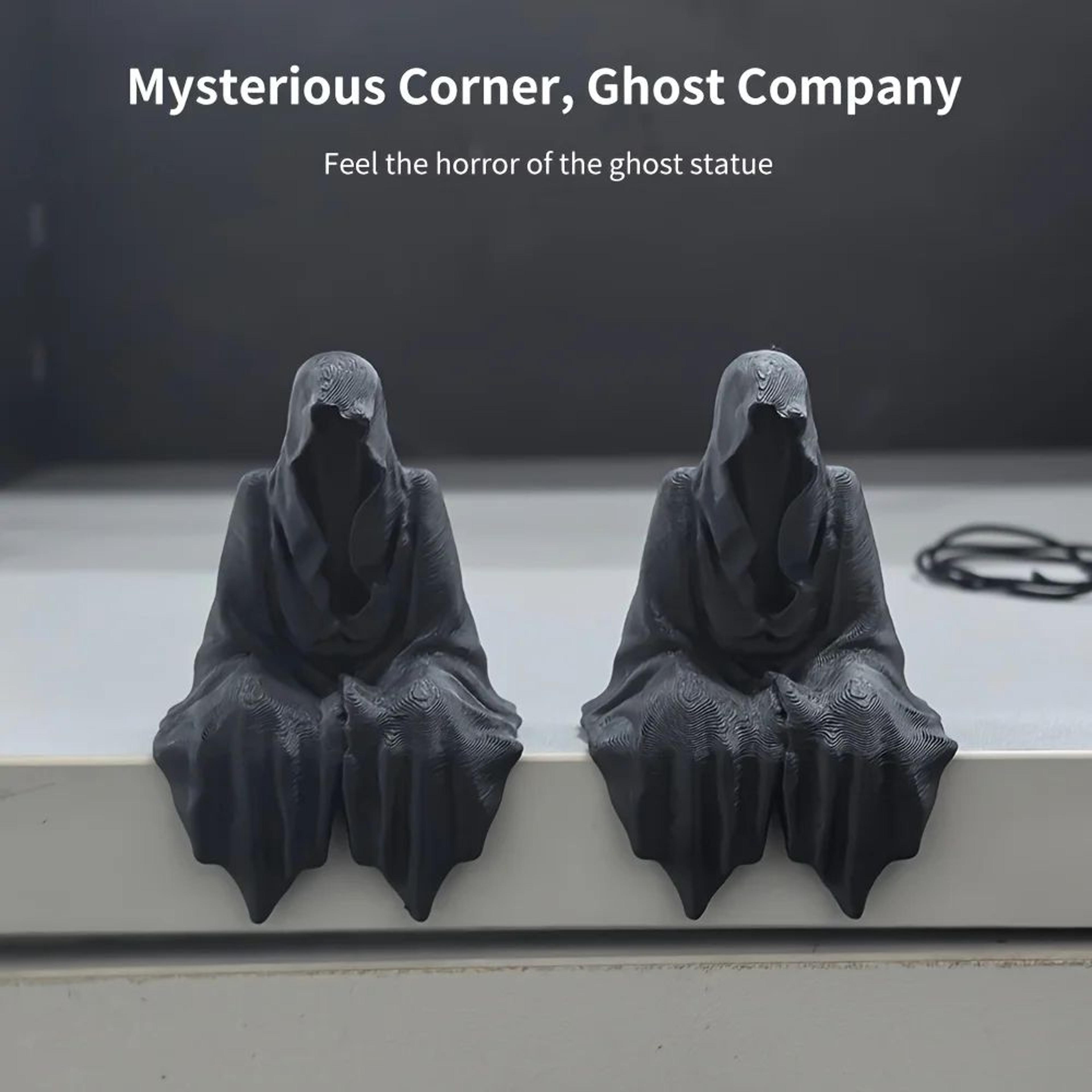 Mystic Veil Hooded Cloaked Statue For Gothic Home Decor 2