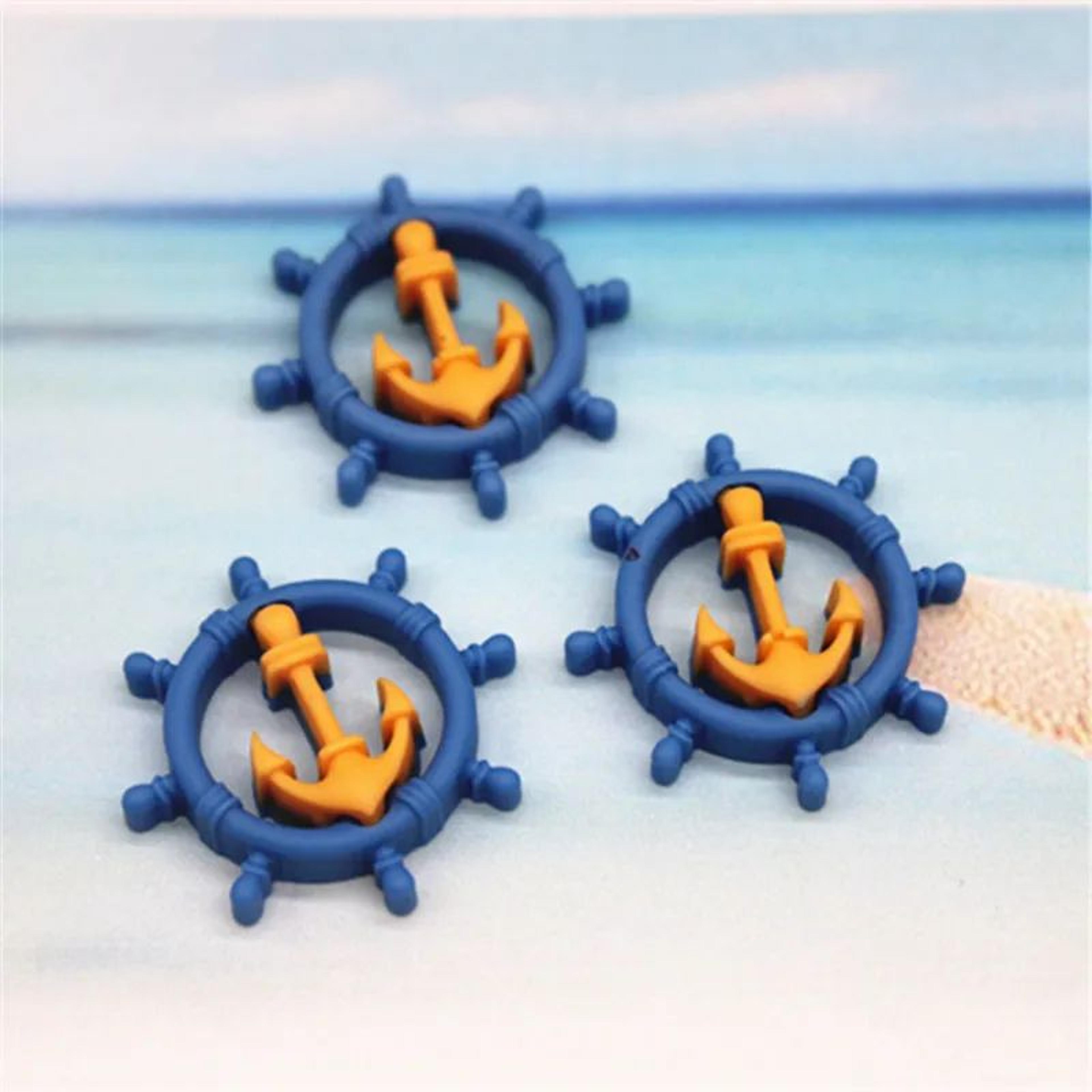 Mini Nautical Resin Charm Set For DIY Crafts  BeachThemed Decor 3