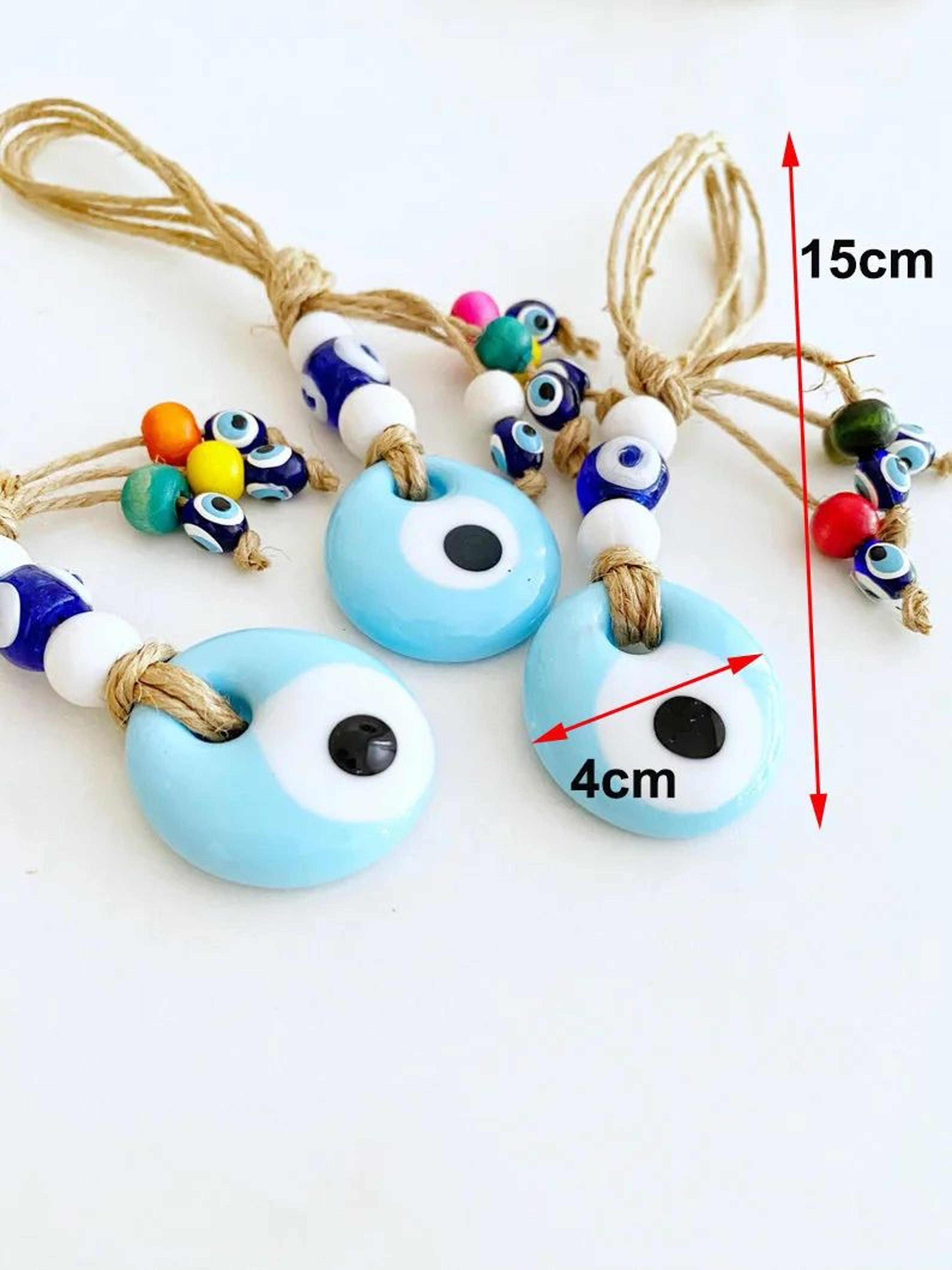 Handwoven Evil Eye Wall Hanging Nazar Protection Decor 14