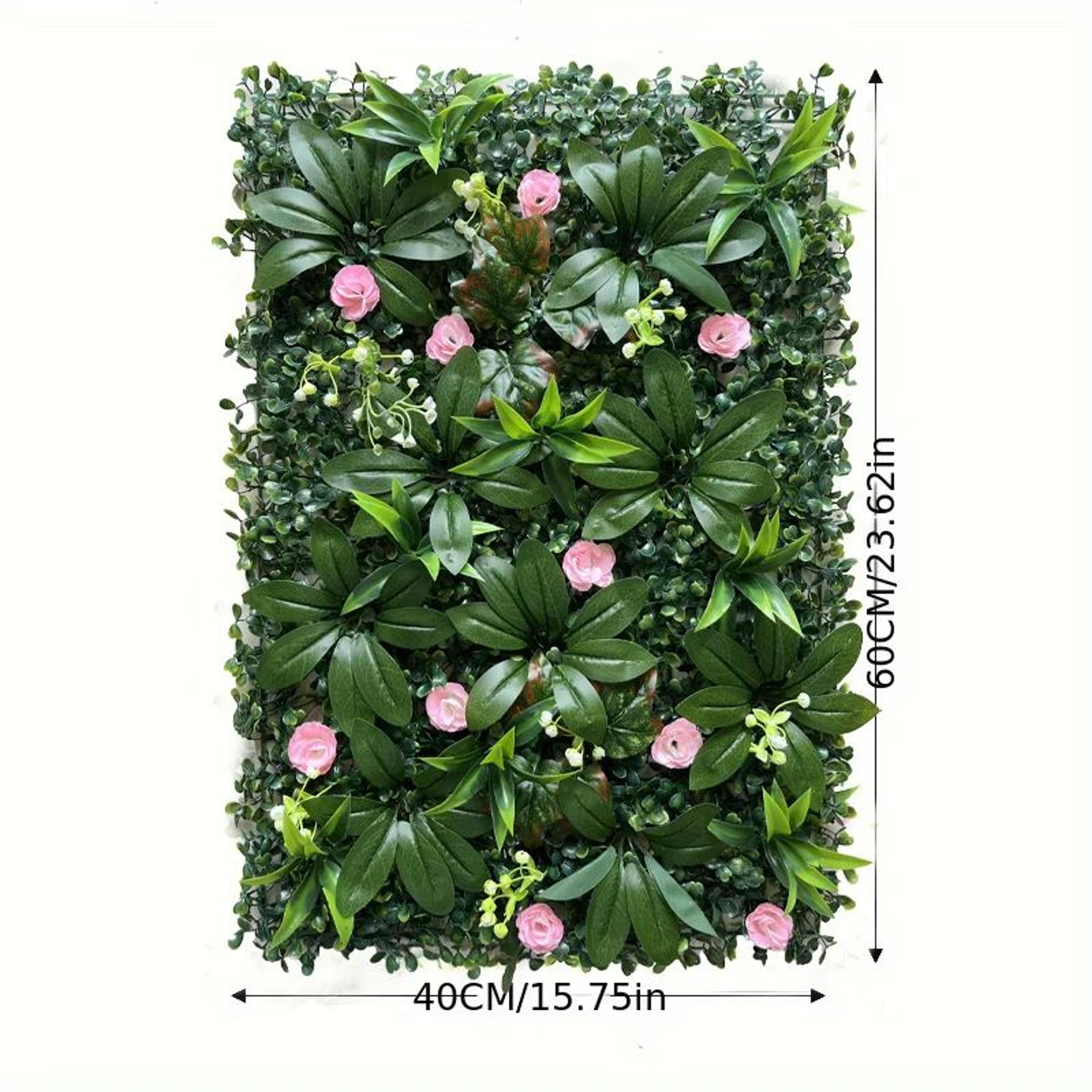 Lush Green Artificial Plant Wall Panels For Garden Fences Wedding Backdrops  Outdoor Decor 5