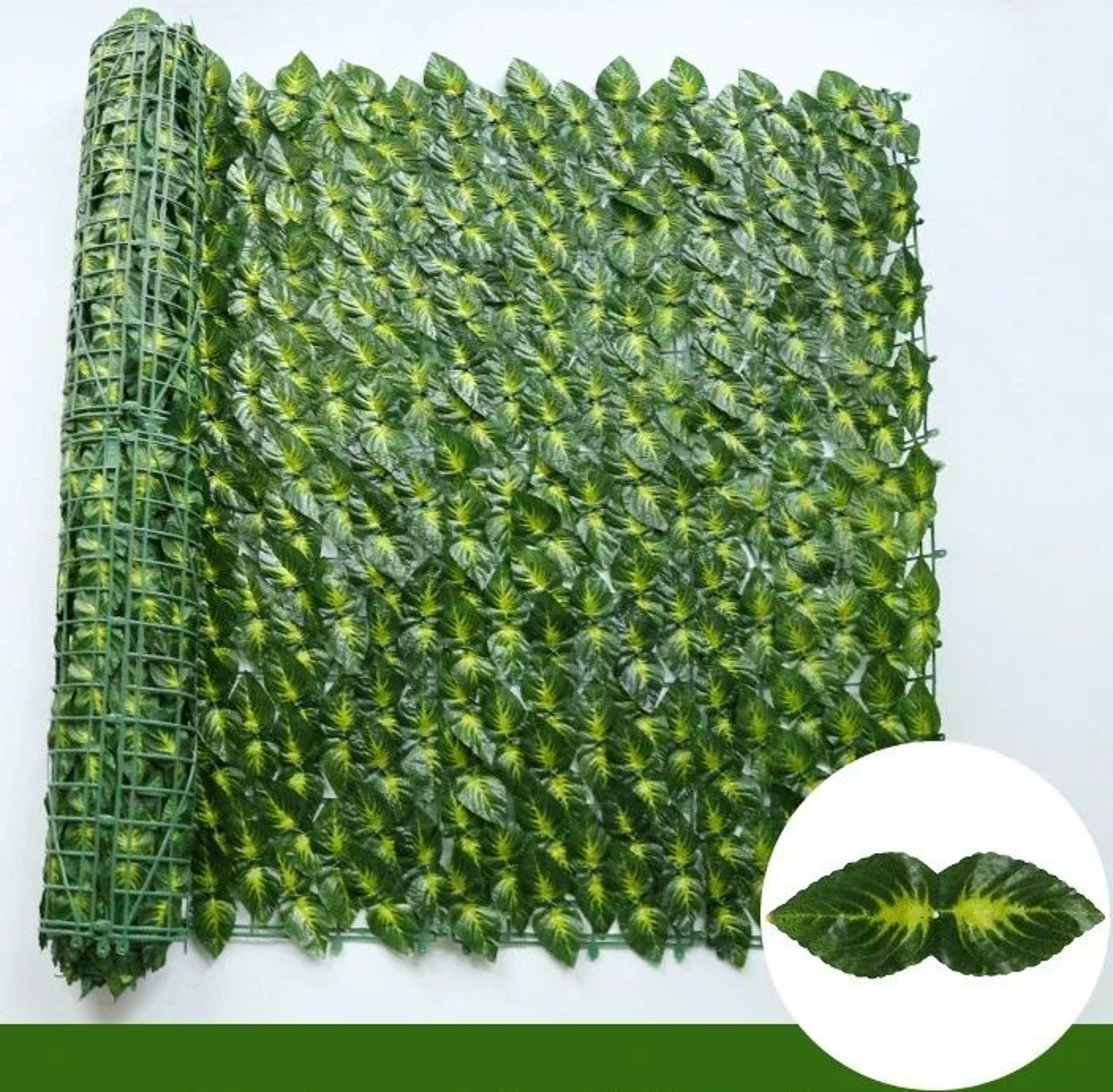 Artificial Ivy Fence Privacy Hedge Screen For Balcony  Garden Walls 8