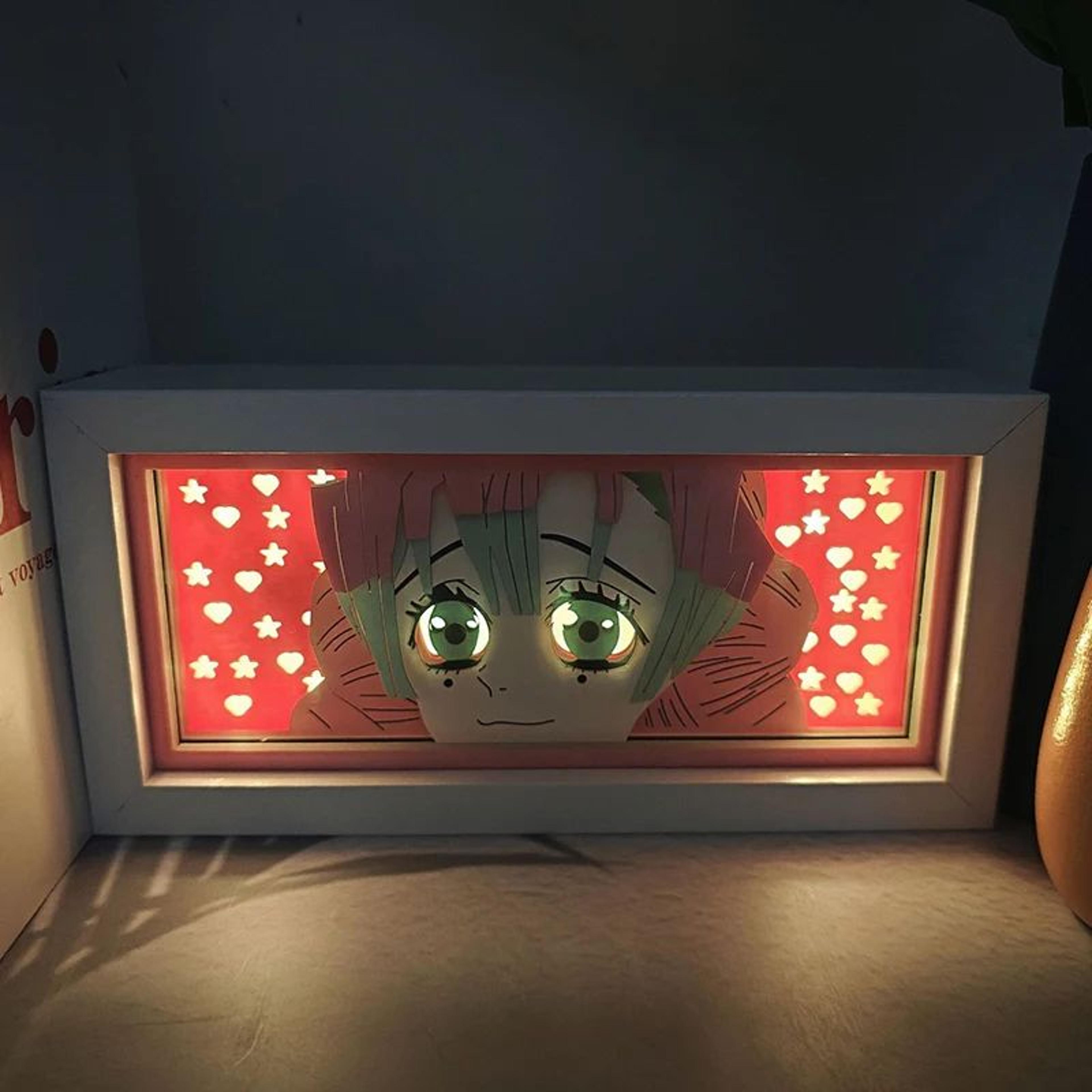Tanjiro LED Light Box Demon Slayer Night Light For Anime Room Decor 2