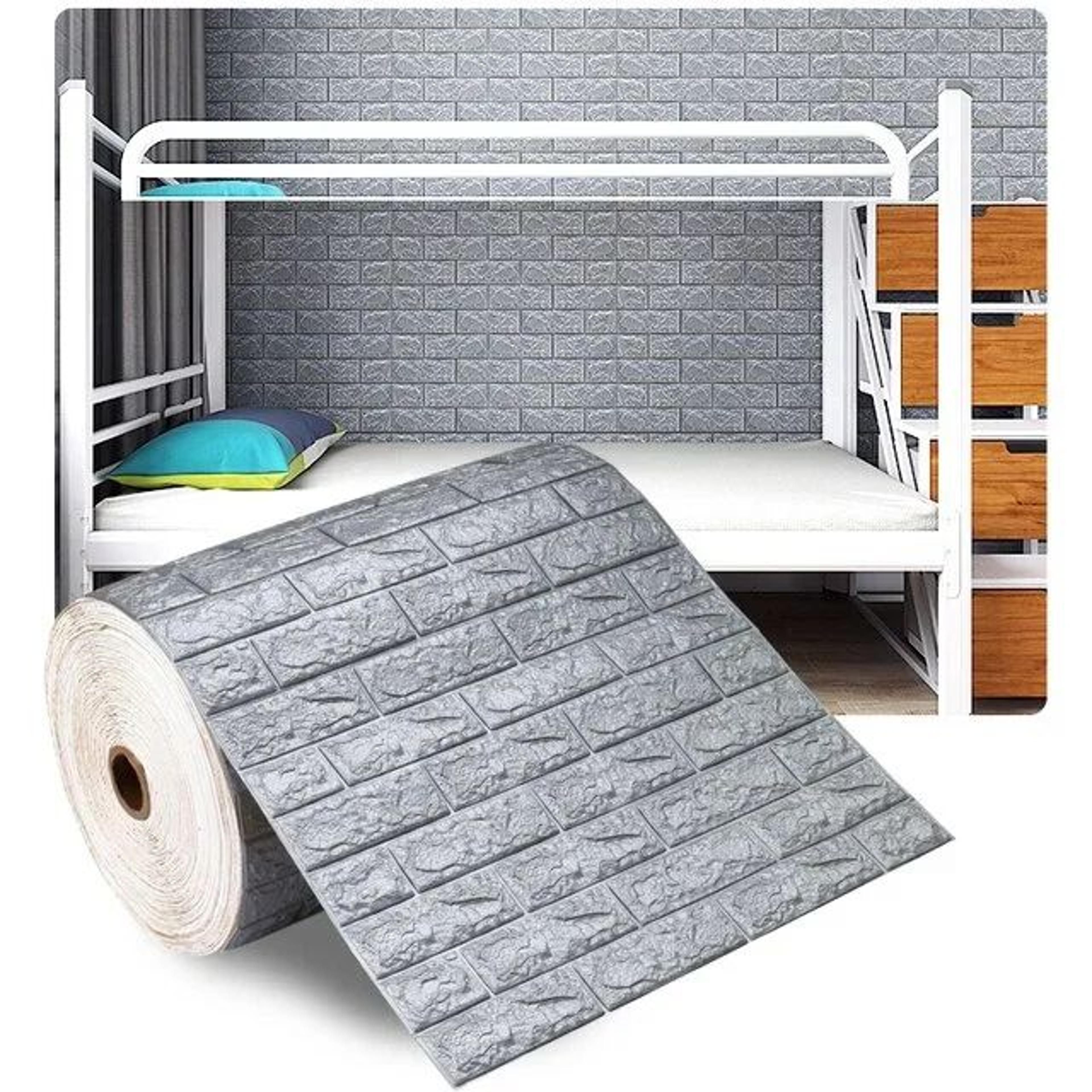 3D Wall Panels Peel And Stick Foam Brick Wallpaper For Waterproof Faux Brick Wall Decor 7