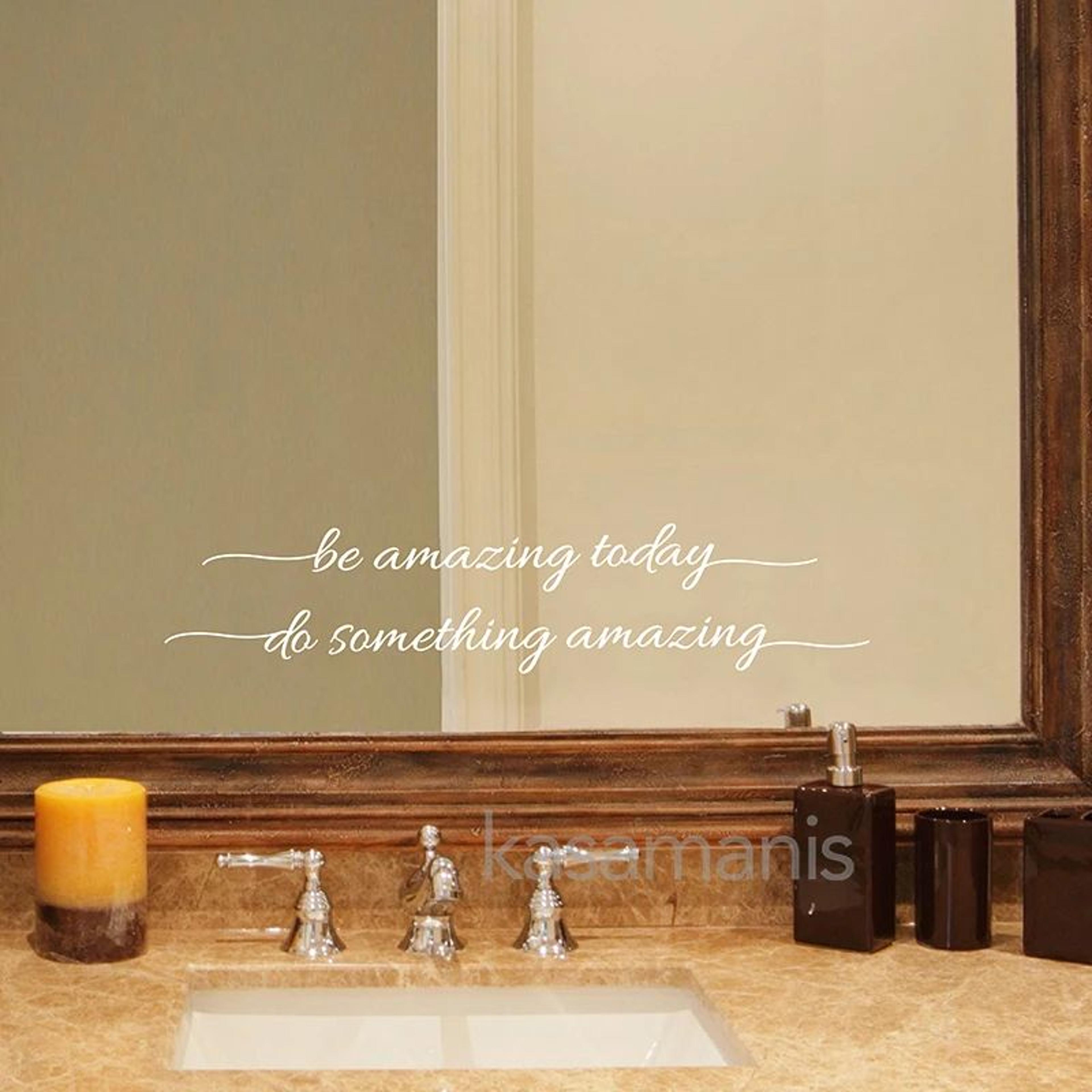 You Look Amazing Mirror Decal For Bathroom And Bedroom Inspirational Vinyl Wall Sticker 1