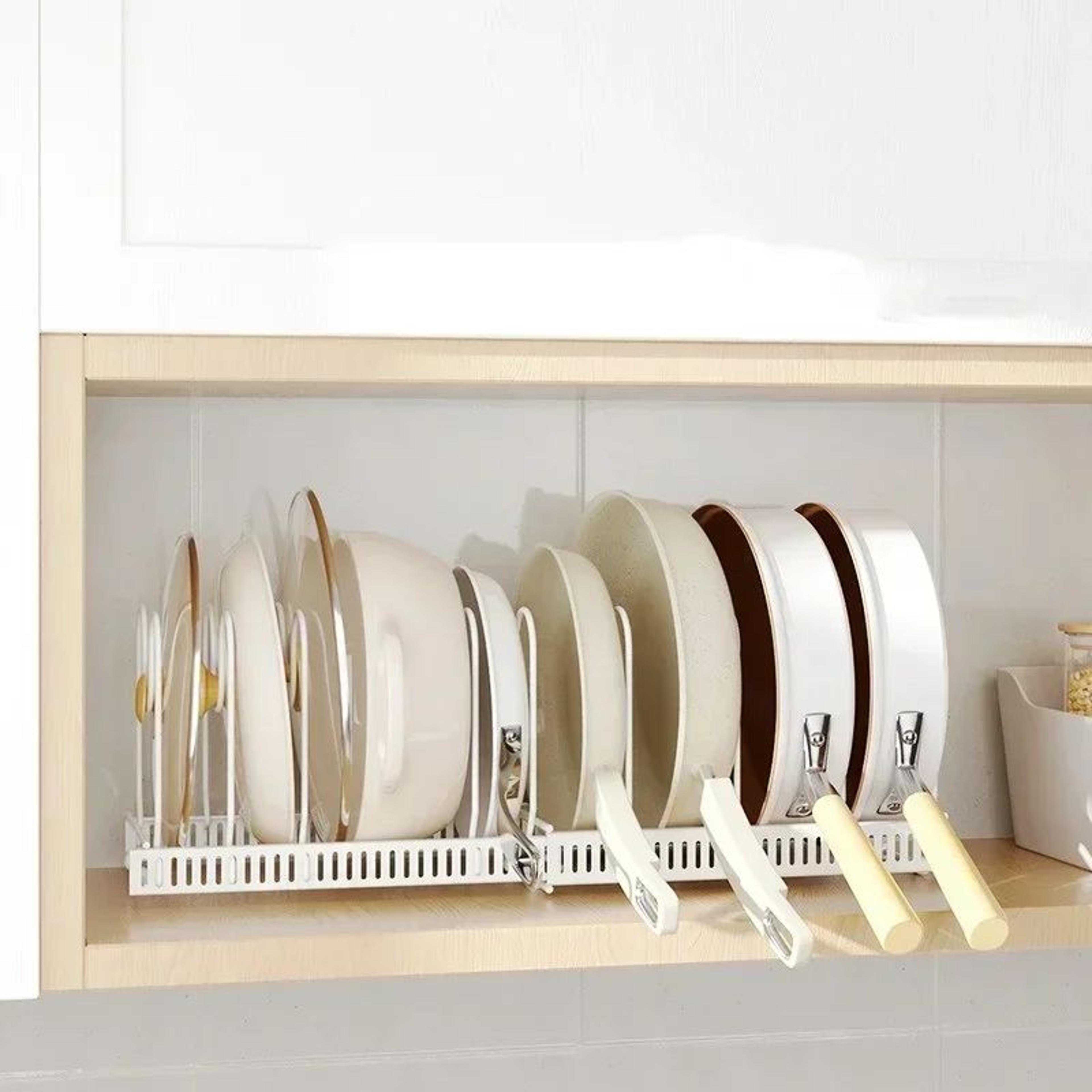 Adjustable Pot Rack Organizer  MultiLayer Kitchen Storage Rack For Pans Dishes  Cookware 3