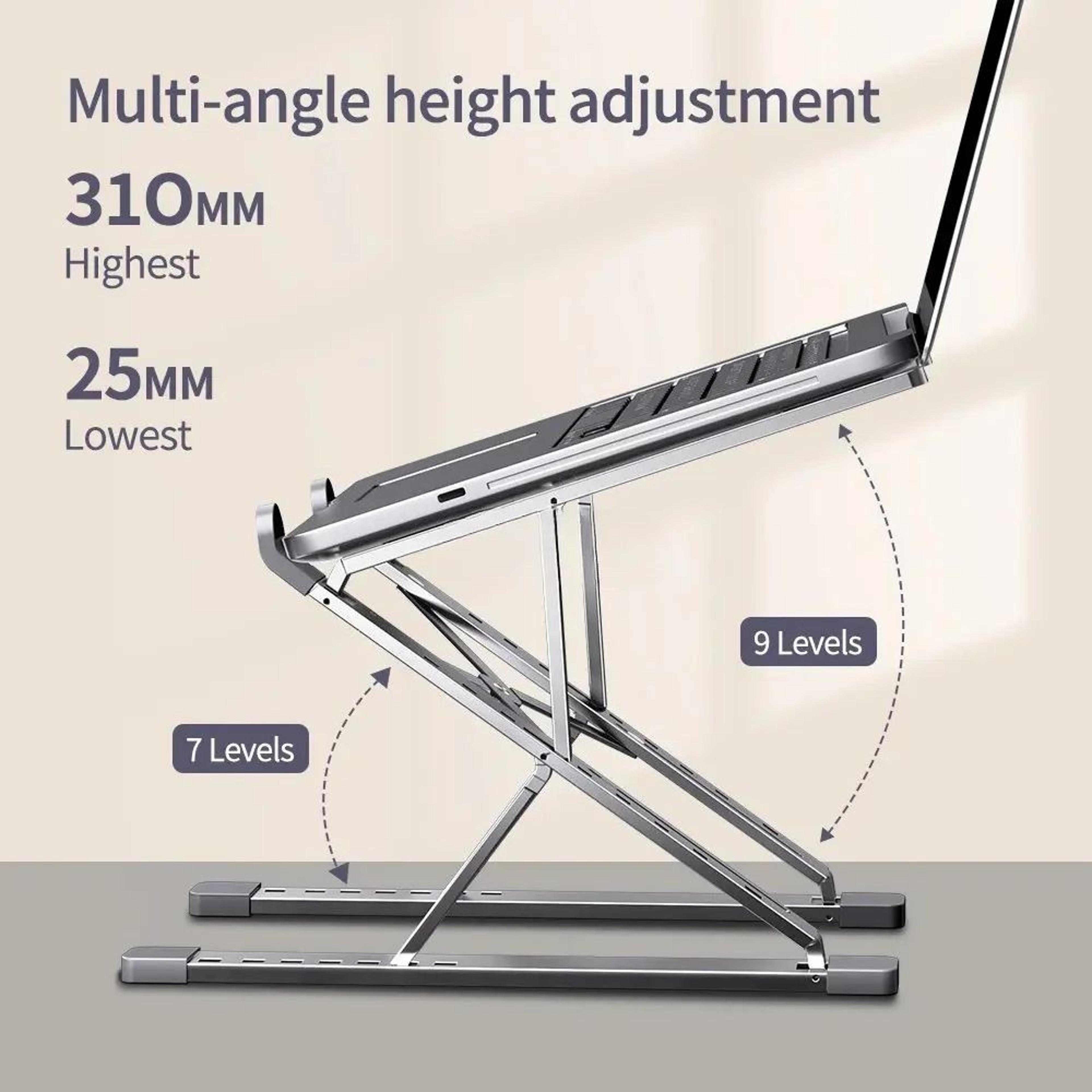 Adjustable Aluminum Laptop Stand For MacBook And Notebooks 1