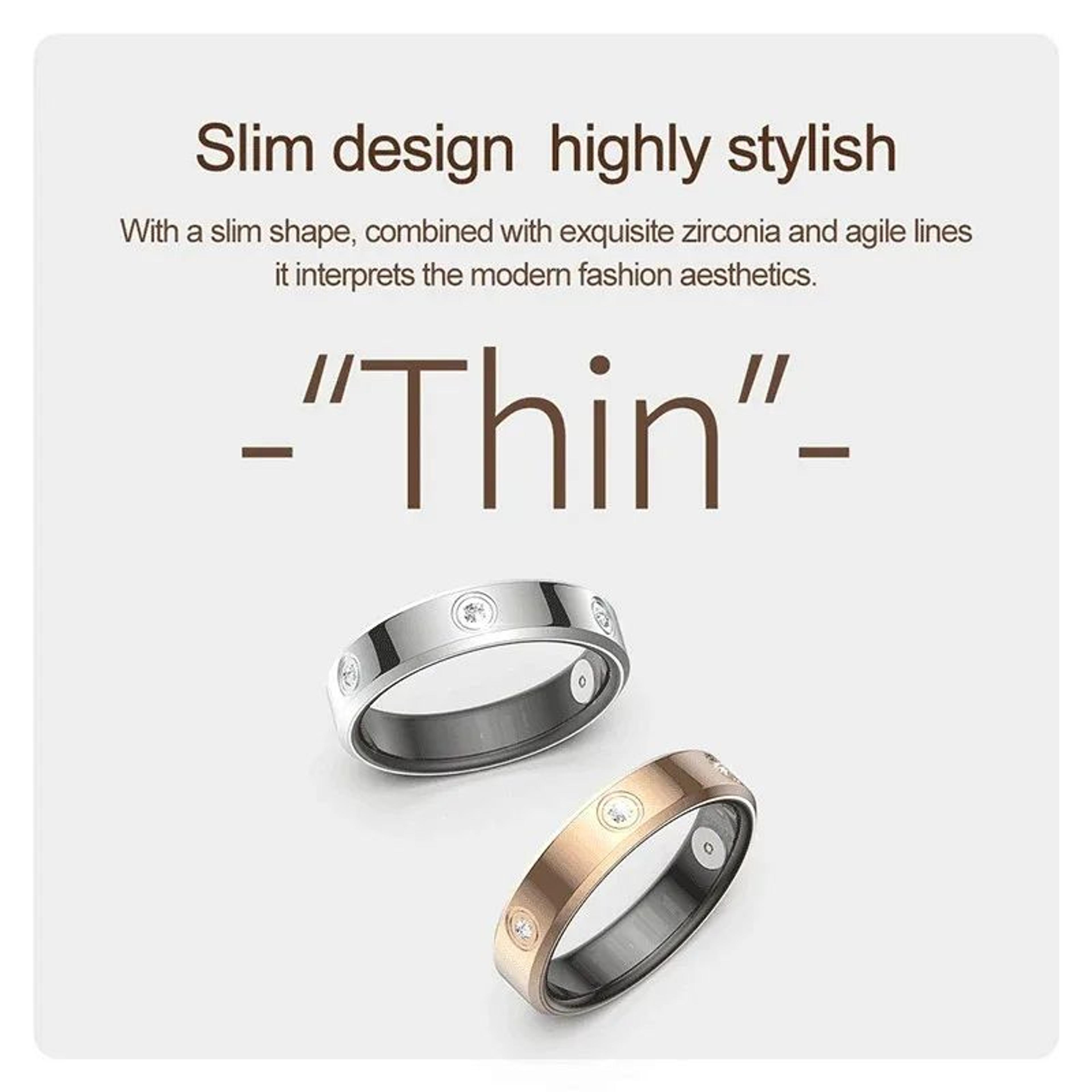SlimFit Smart Ring Fitness Tracker  Heart Rate  Health Monitoring Ring 1