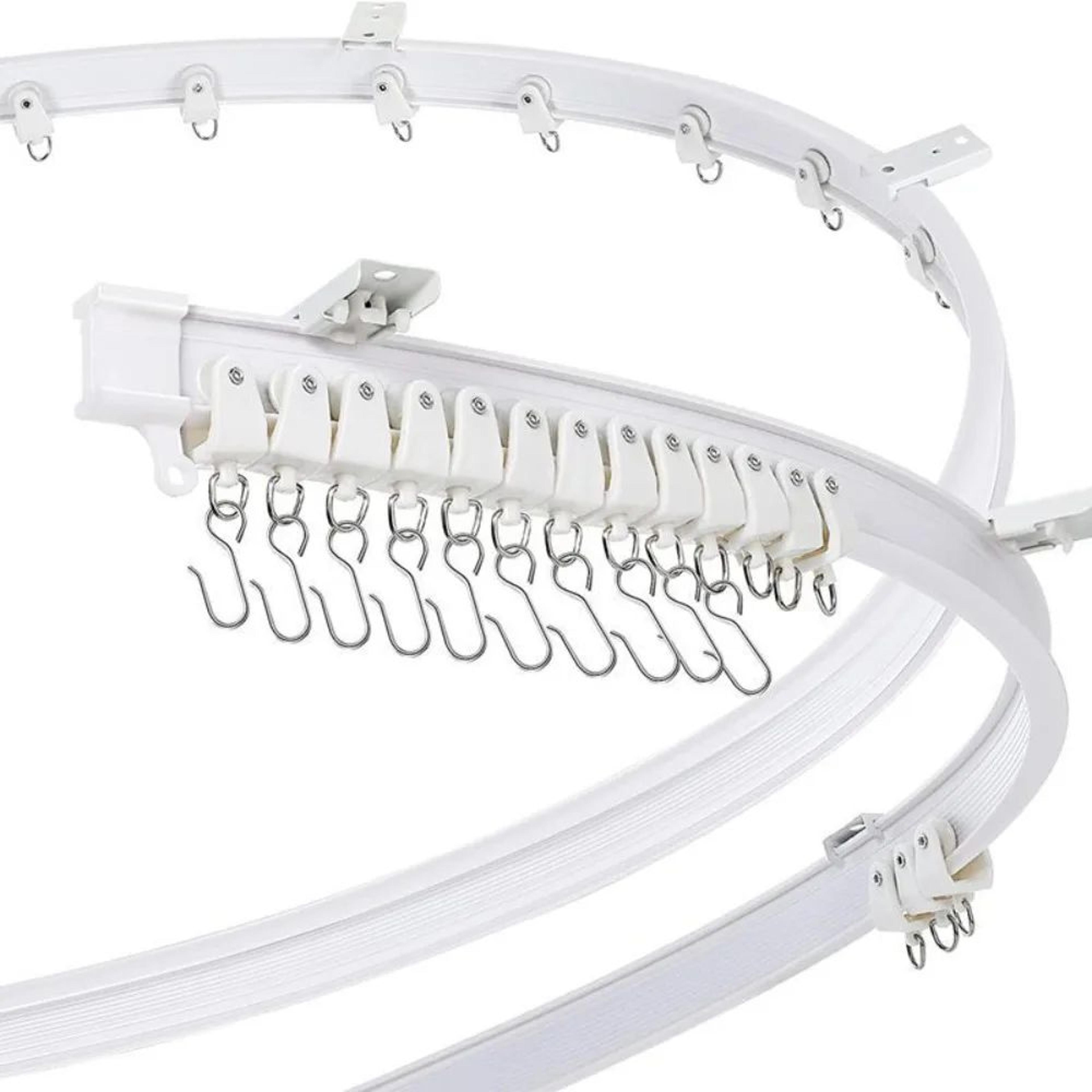 Modern Silent Flexible Curtain Track Rail System 1