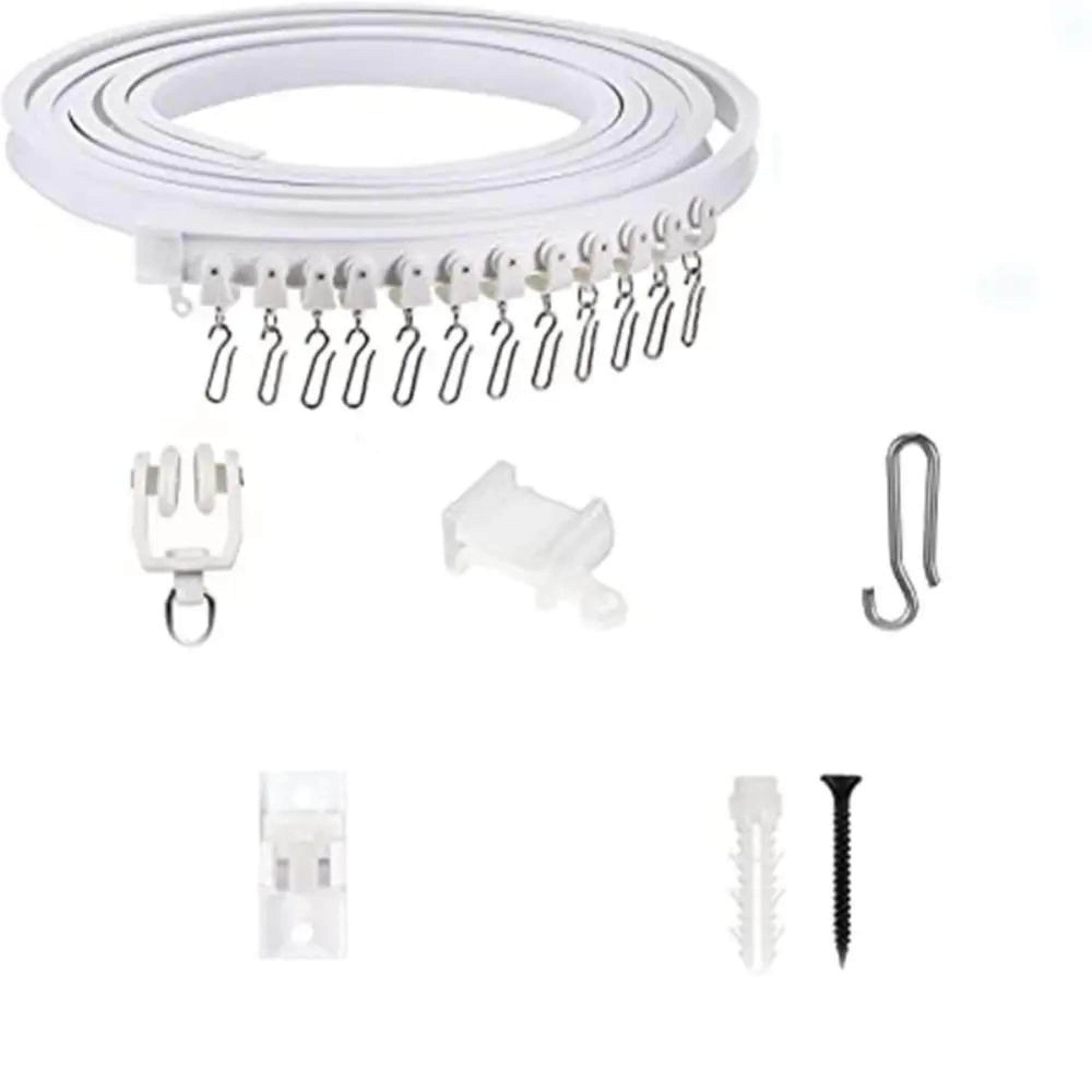 Modern Silent Flexible Curtain Track Rail System 8