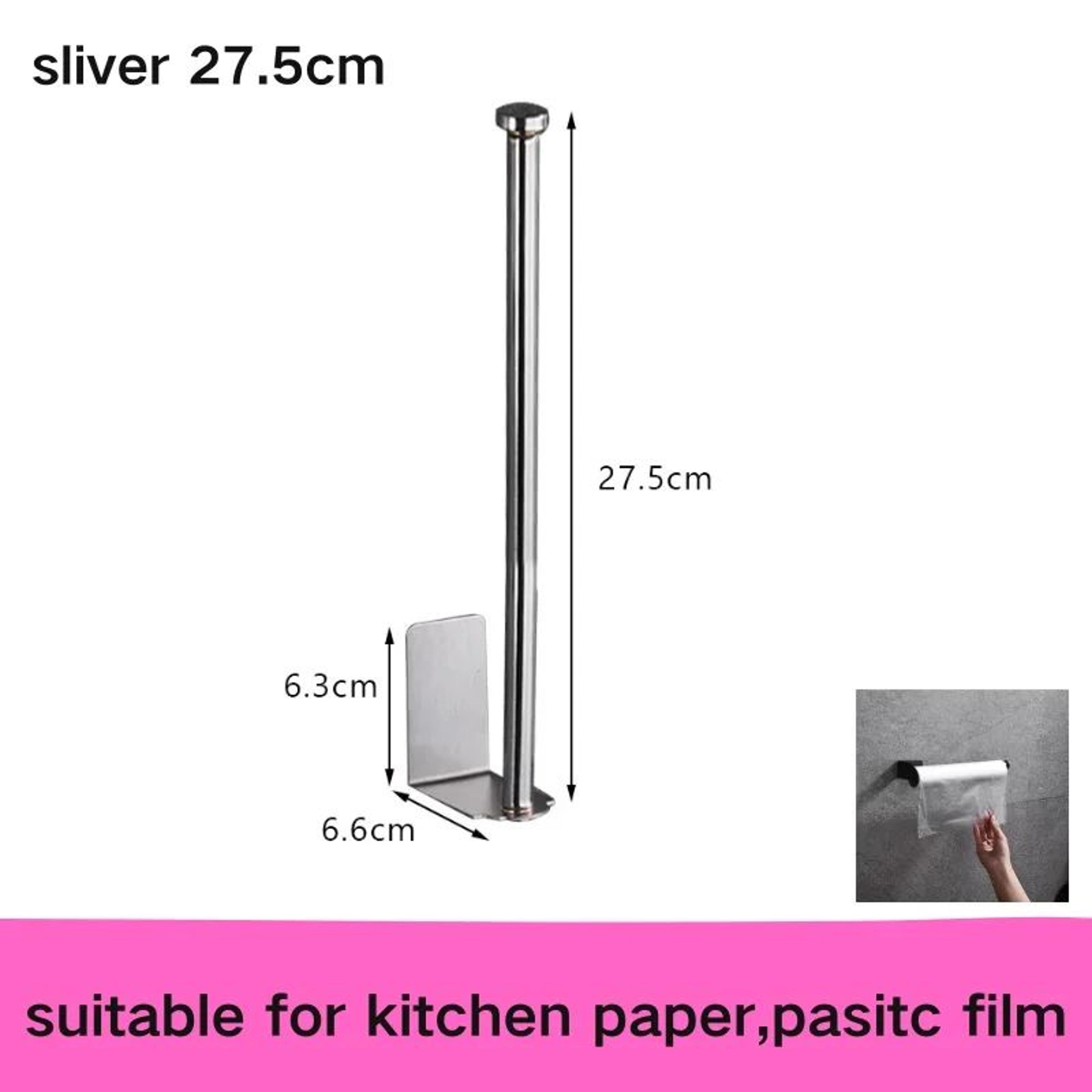 AquaStick Self Adhesive Toilet Paper Holder  NoDrill Waterproof Bathroom  Kitchen Roll Rack 7