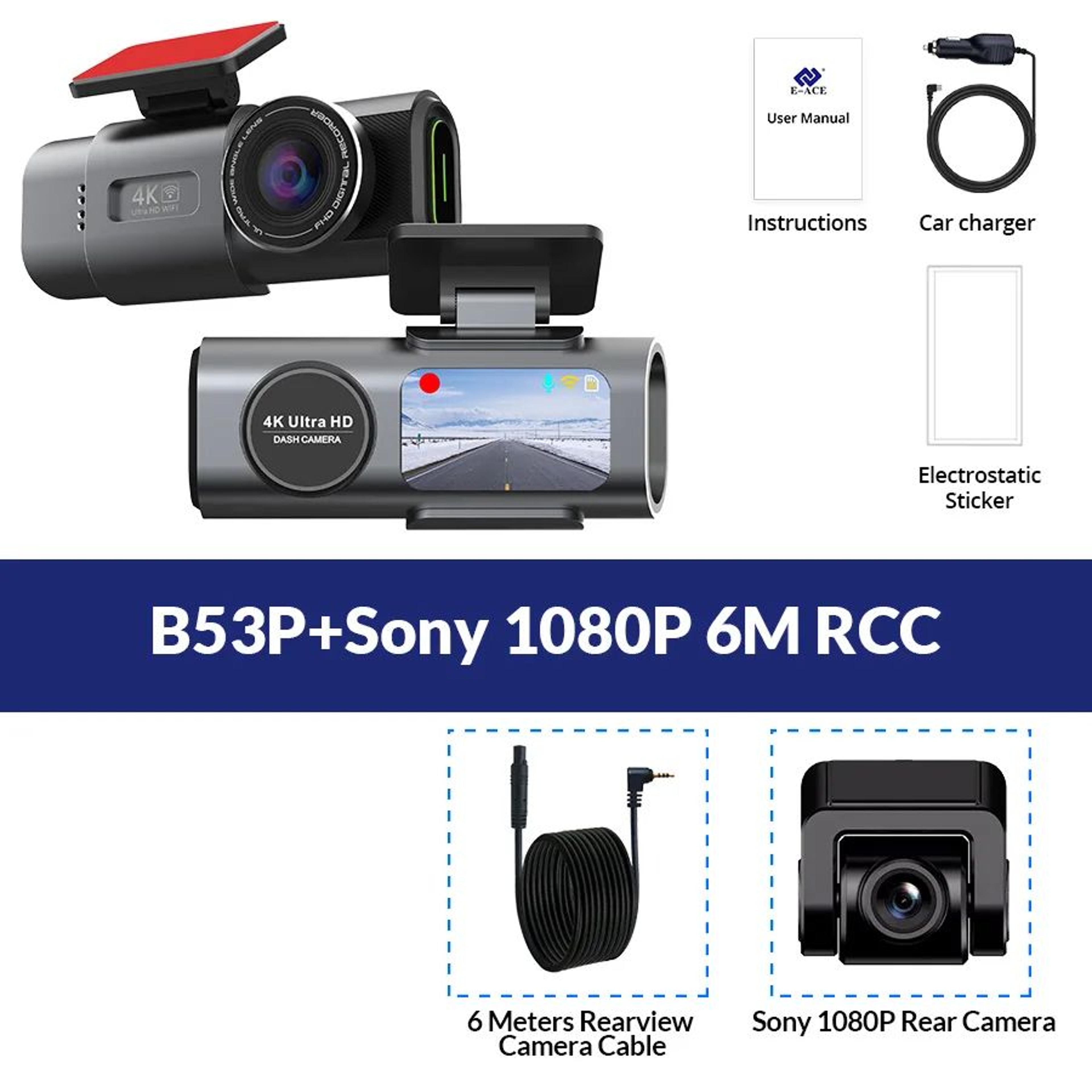 4K Dash Cam With WiFi GPS Night Vision And 24H Parking Monitor 7