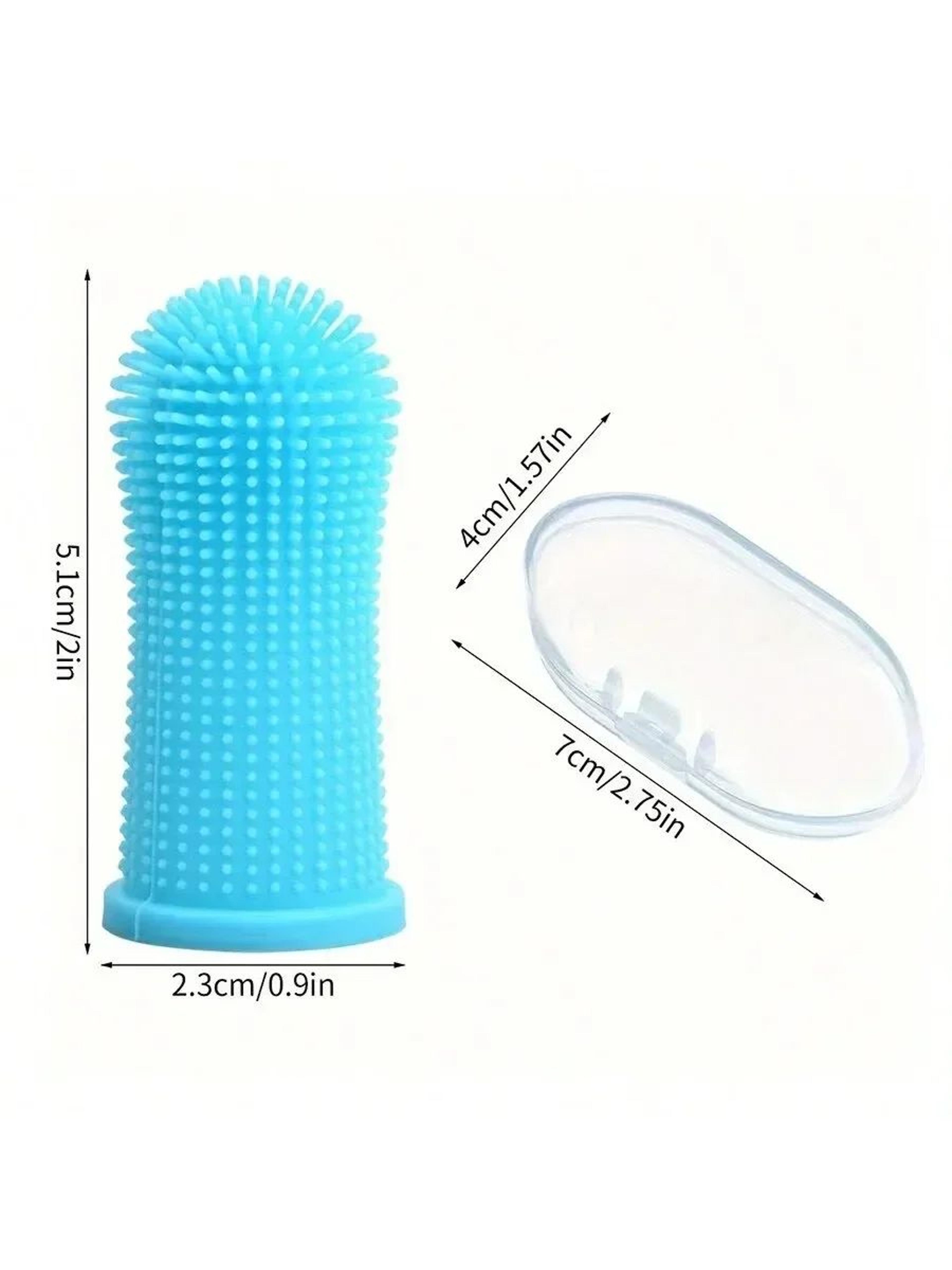 Gentle Silicone Pet Finger Toothbrush For Dogs  Cats 2