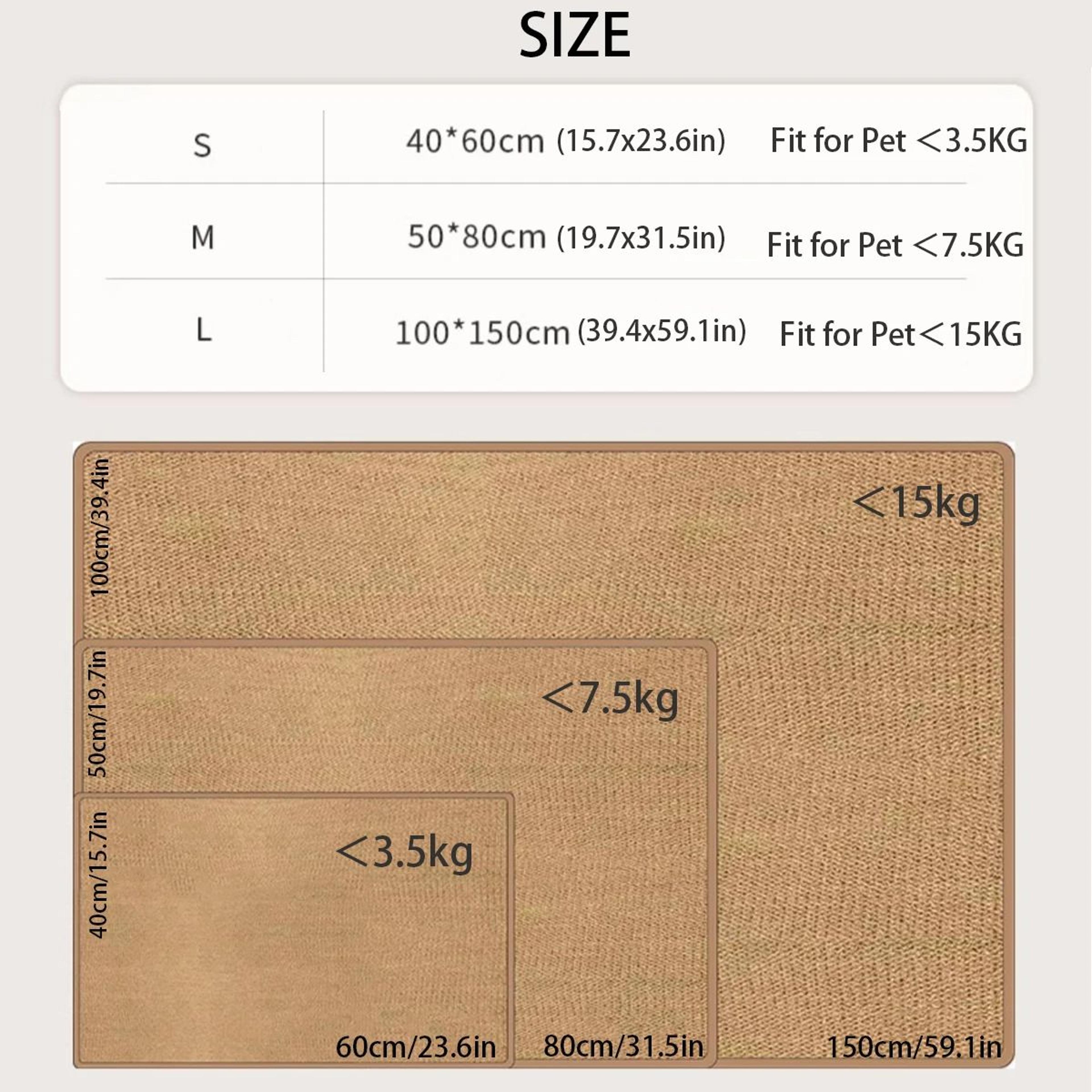 CatGuard Sisal Scratching Mat  Furniture Protector 5