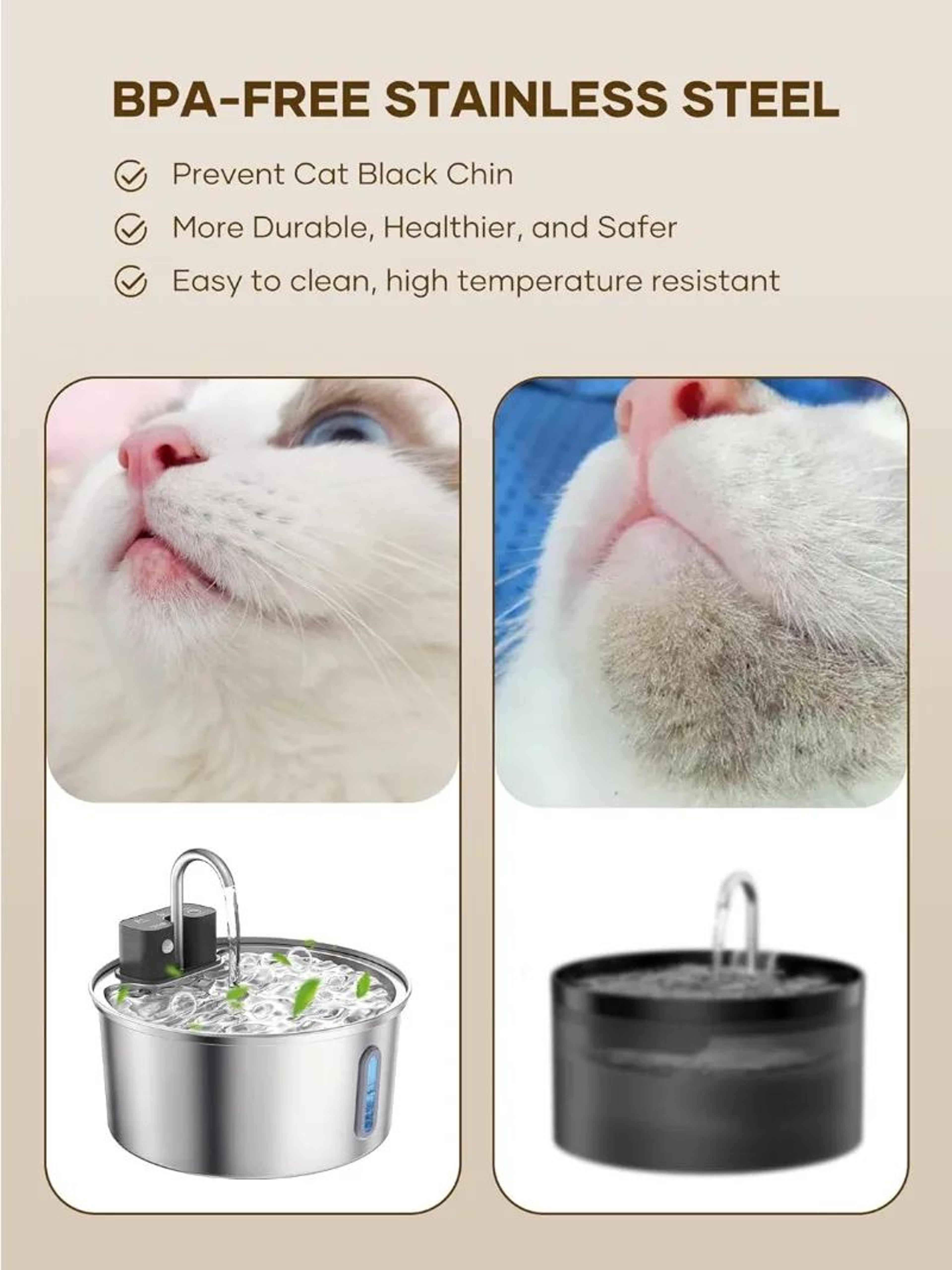 VOFORD 32L Wireless Stainless Steel Cat Water Fountain 4
