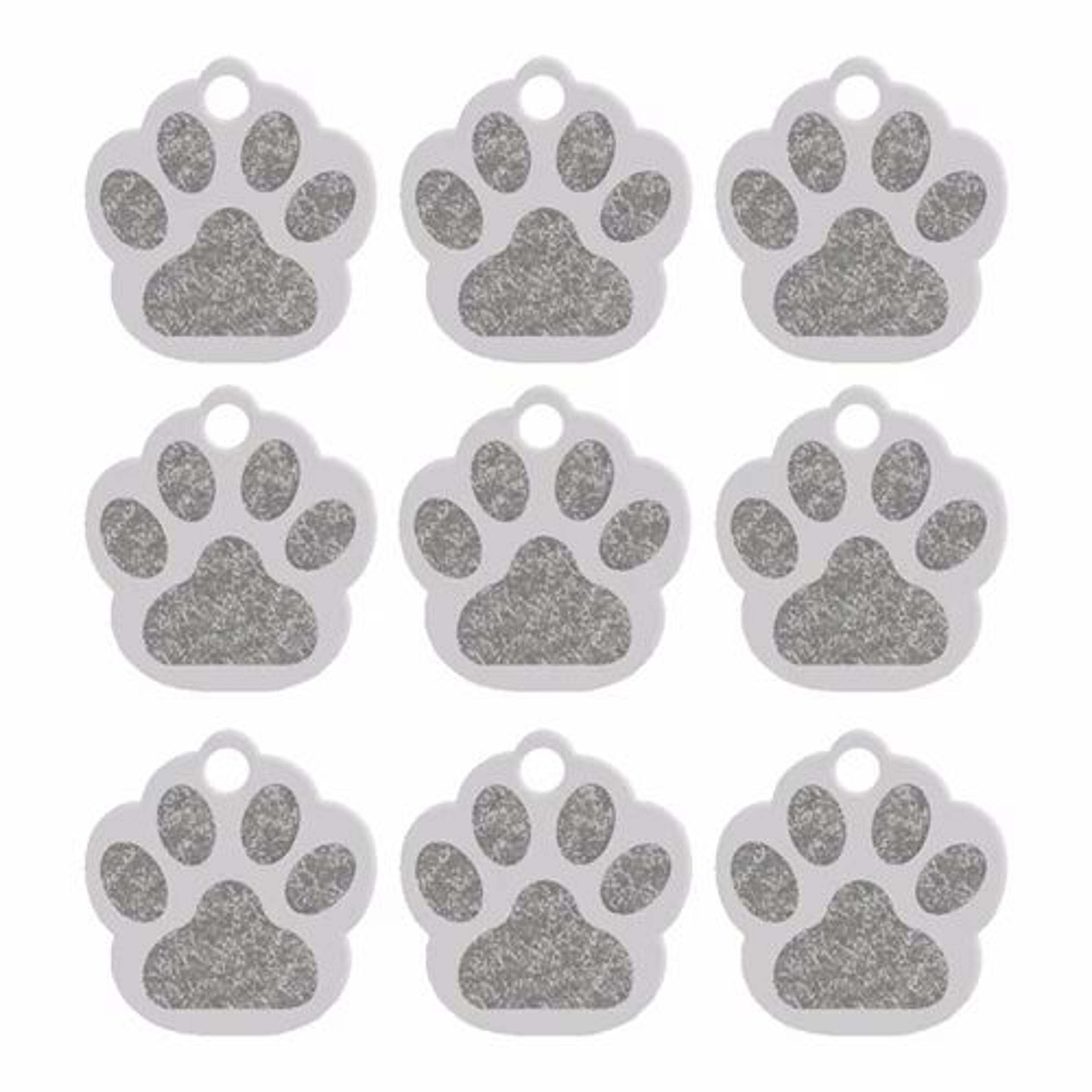 20Piece Paw Shape Aluminum Pet ID Tags For Dogs And Cats 13