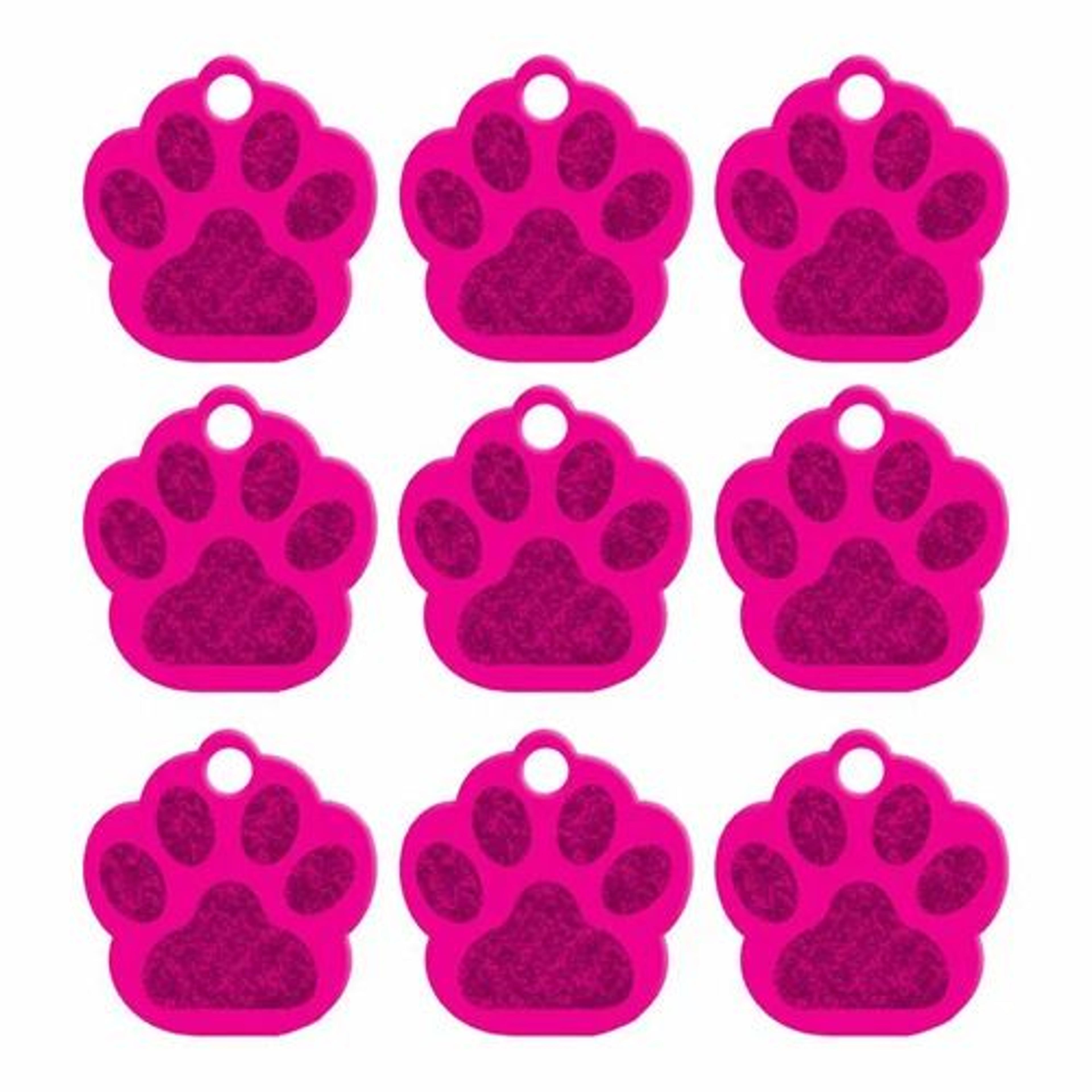 20Piece Paw Shape Aluminum Pet ID Tags For Dogs And Cats 14
