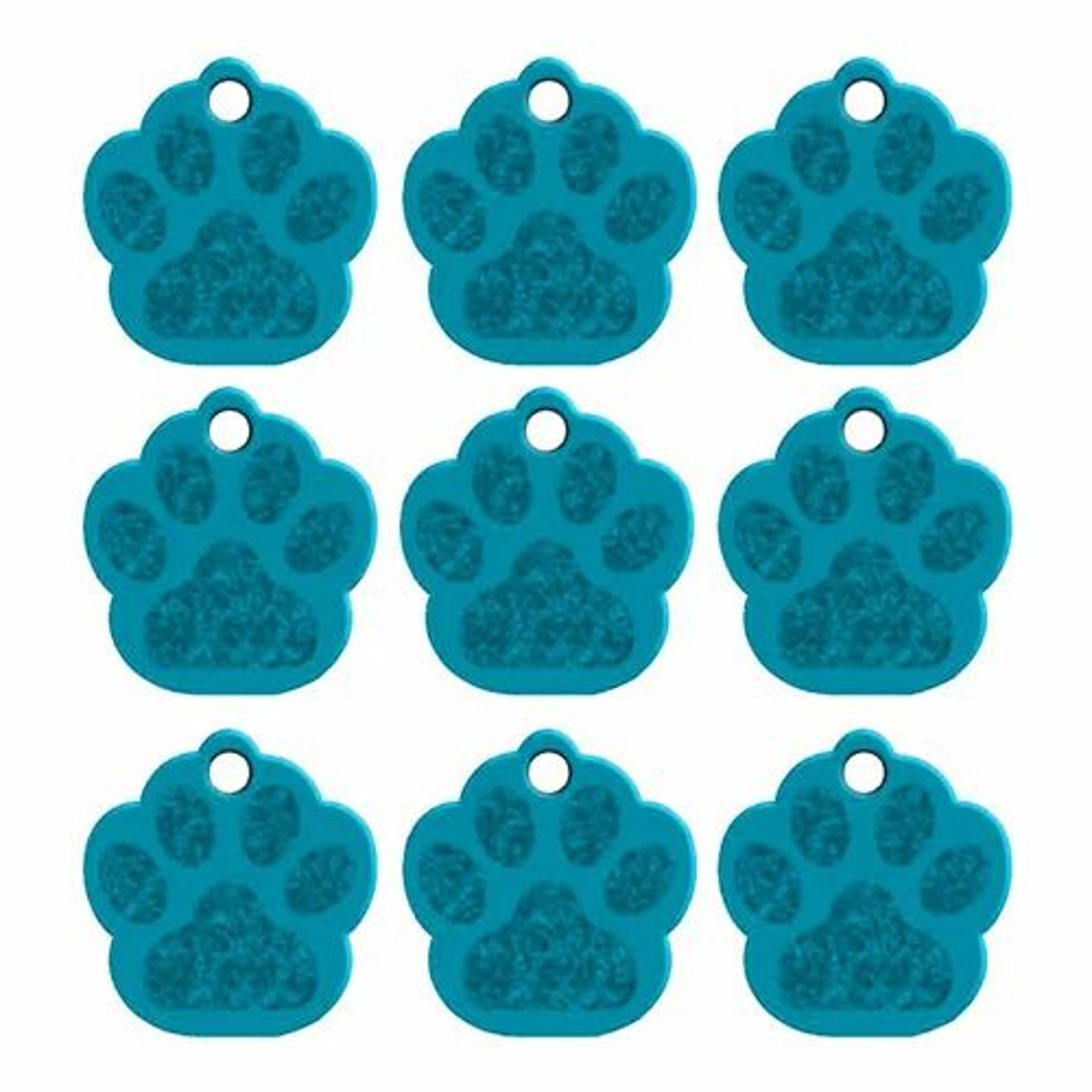 20Piece Paw Shape Aluminum Pet ID Tags For Dogs And Cats 15