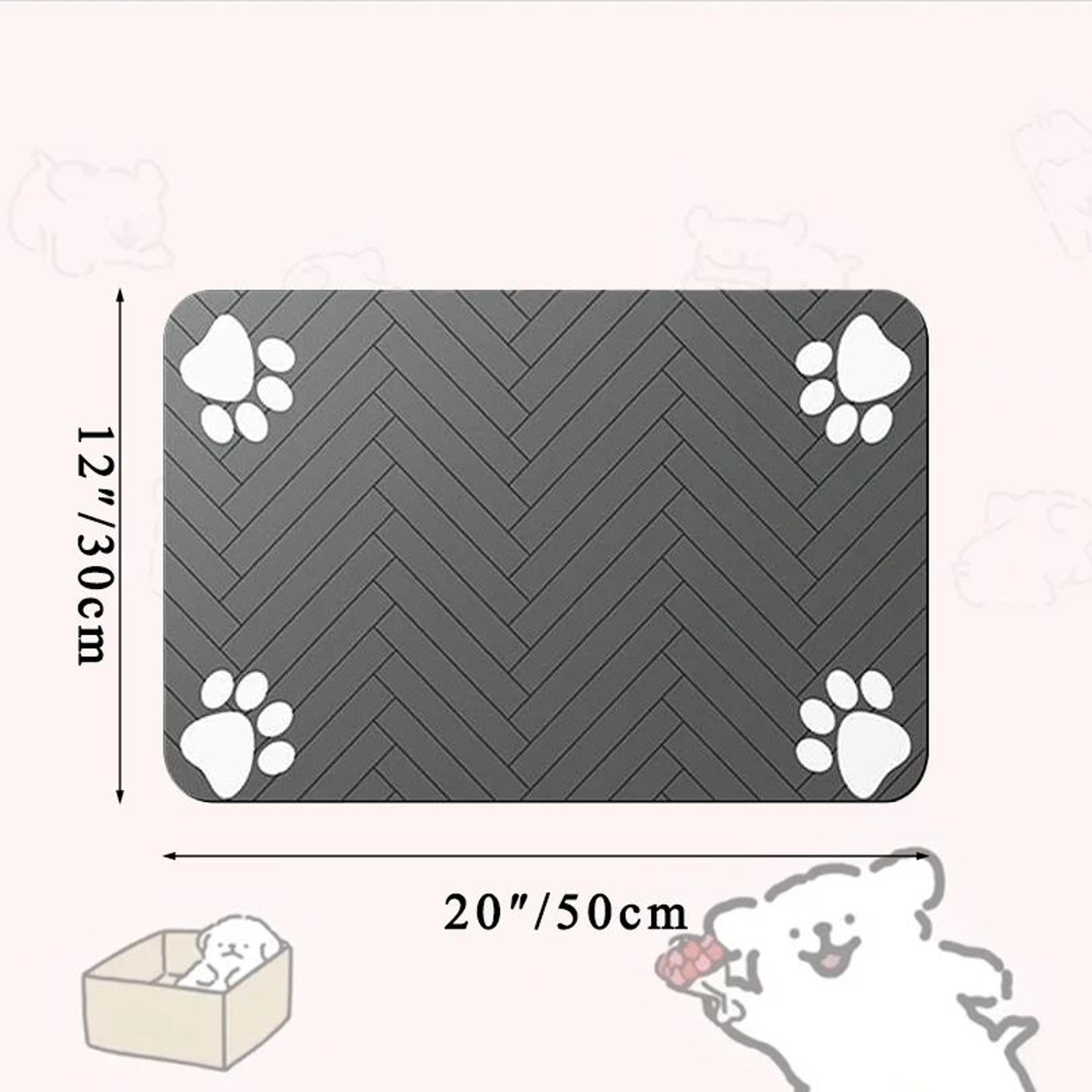 QuickDry Pet Feeding Mat For Dogs And Cats  Absorbent Waterproof Bowl Placemat 7
