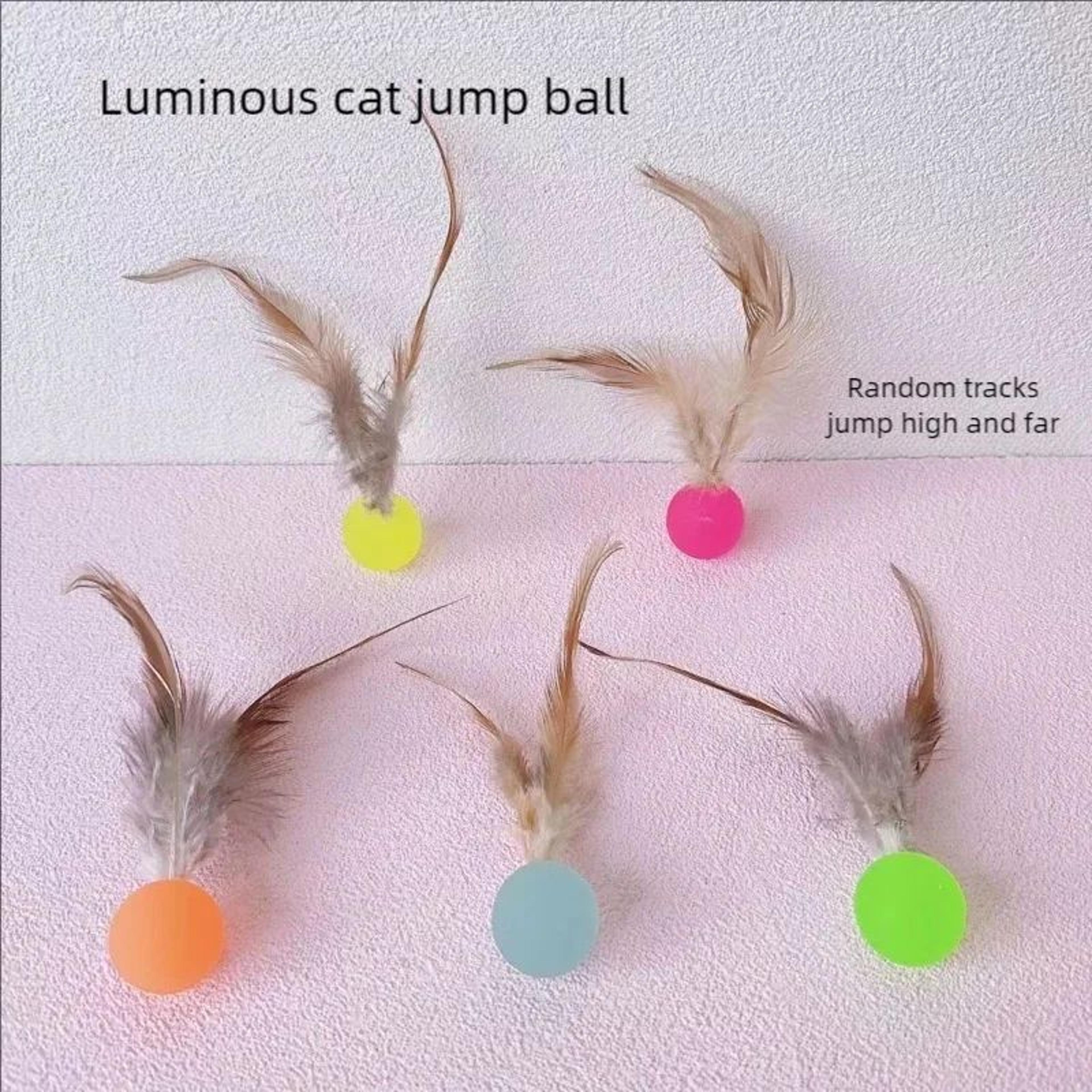 PouncePlay Feather Ball Cat Toy 3