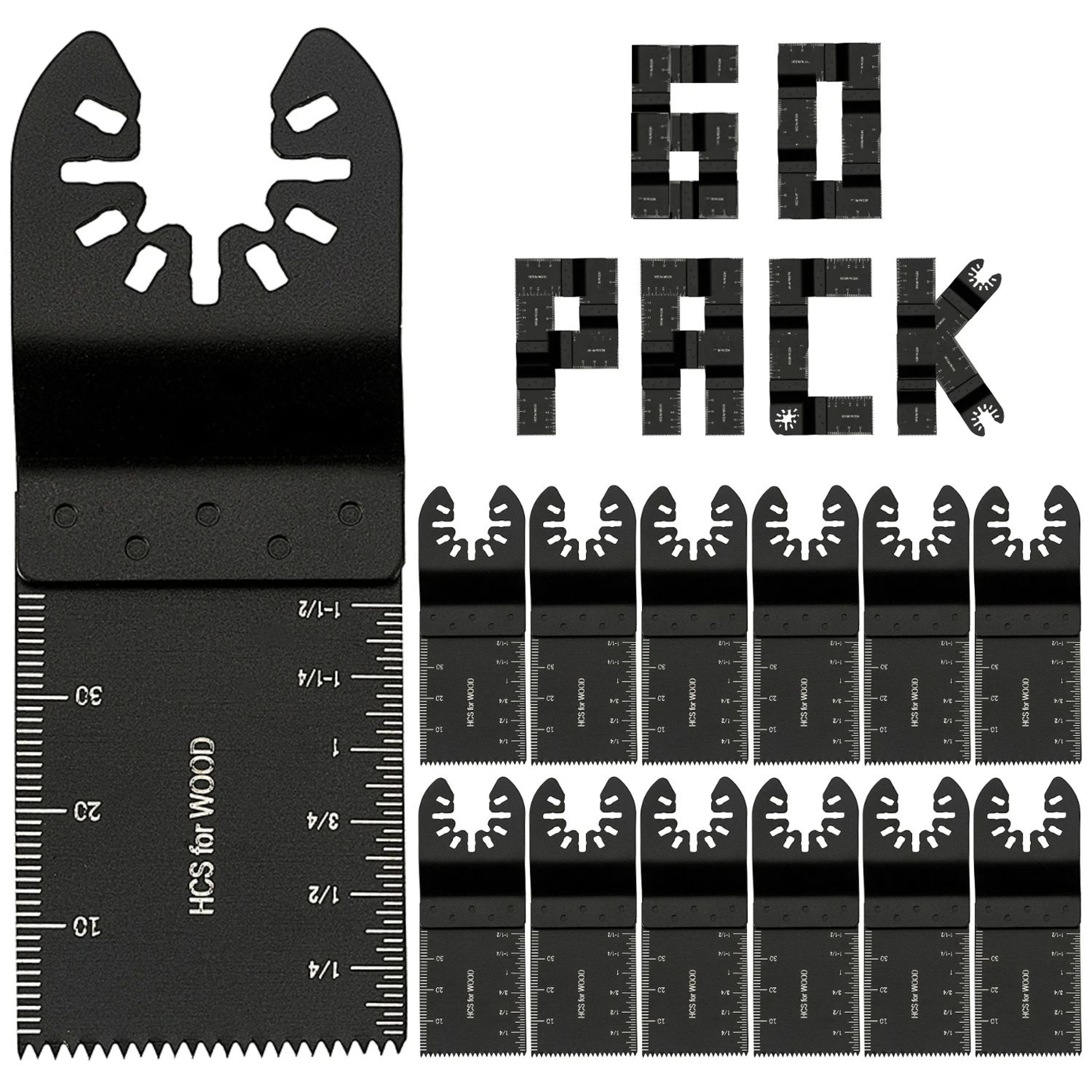 Universal Oscillating Saw Blades Set For Wood Metal And Plastic Multi Tool Cutter Kit 6