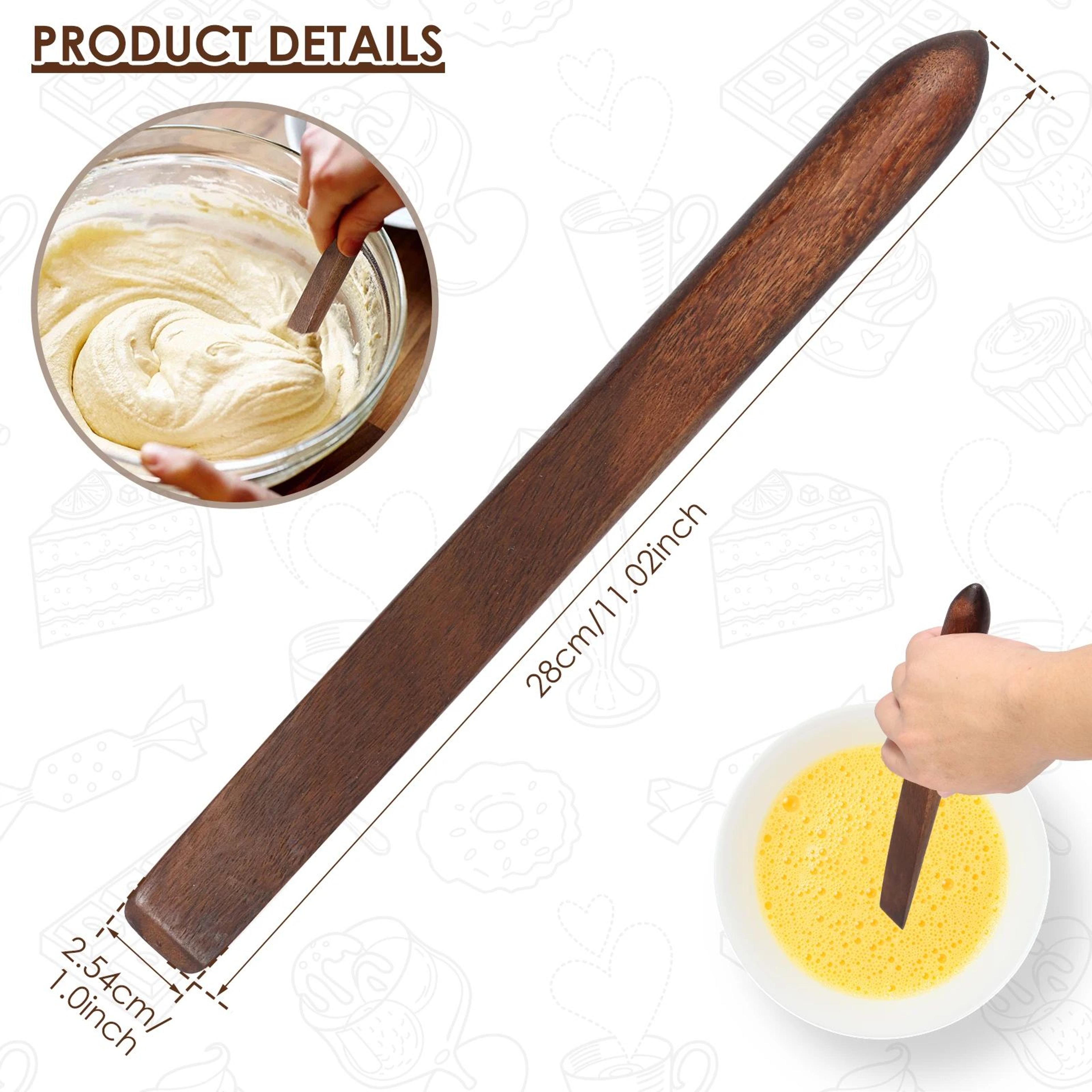 11 Inch Sourdough Bread Mixing Stick Acacia Wood Sourdough Spatula For Bread Baking 1