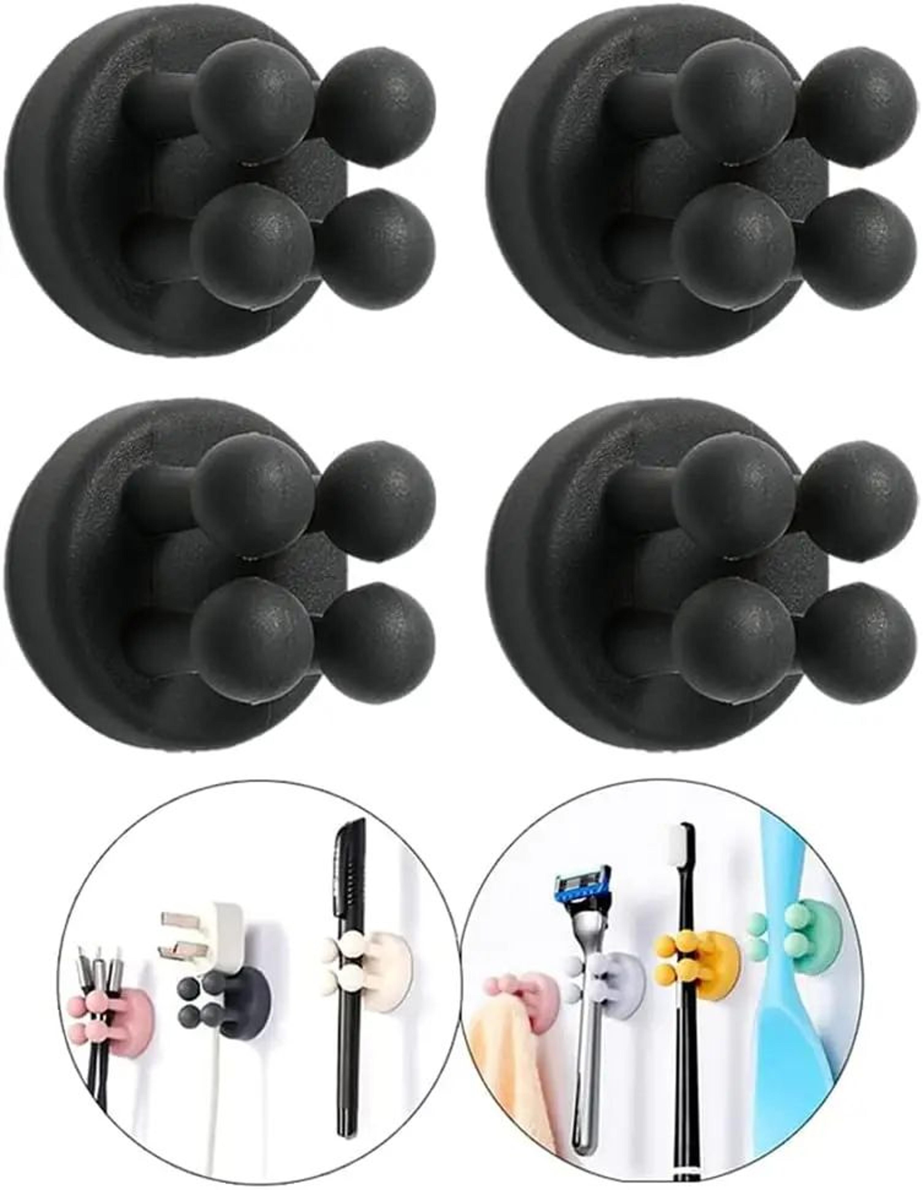 Silicone Toothbrush Holder Wall Mount Waterproof Self Adhesive Bathroom Organizer 12